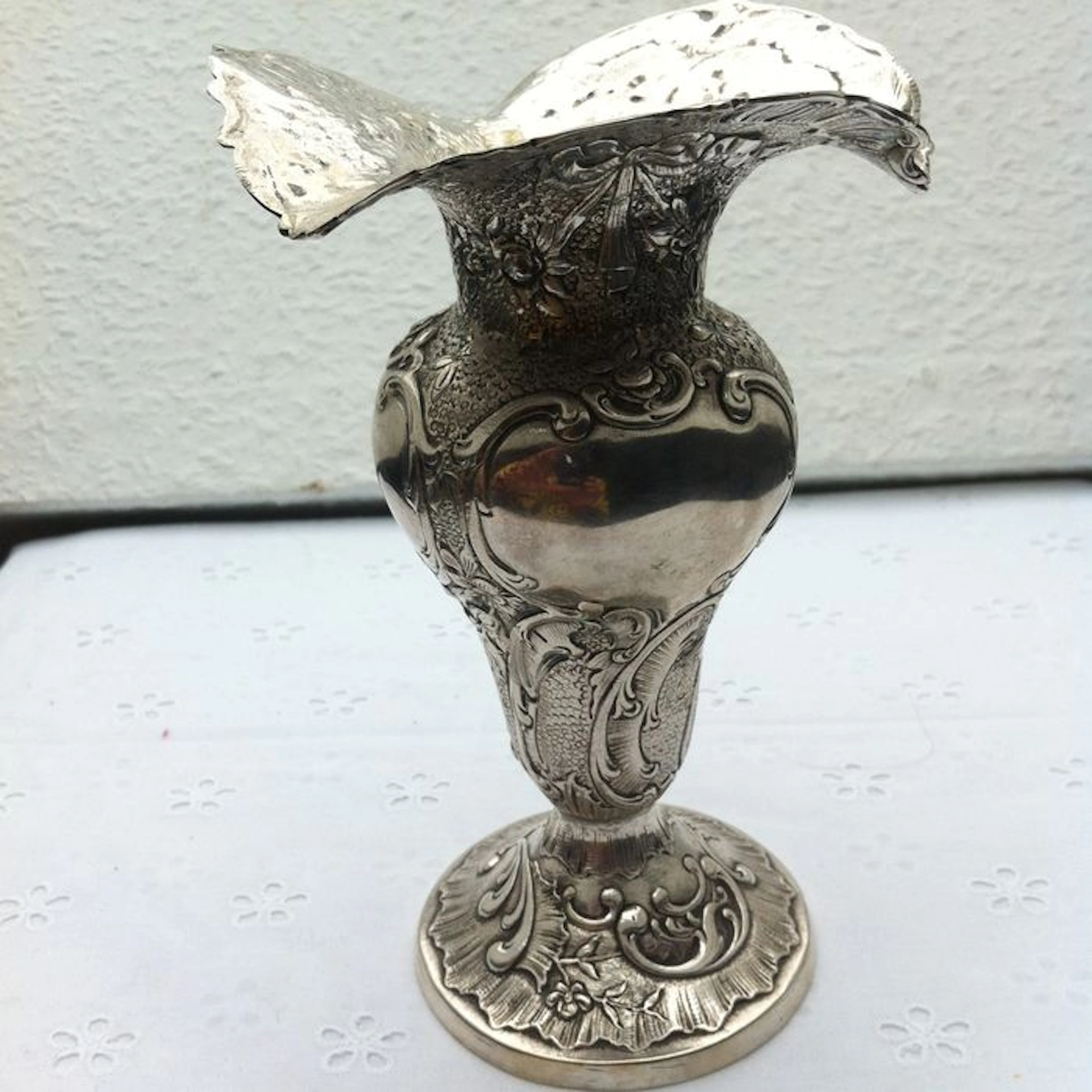 Silver vase, Neresheimer, Hanau, Germany, around 1930-40