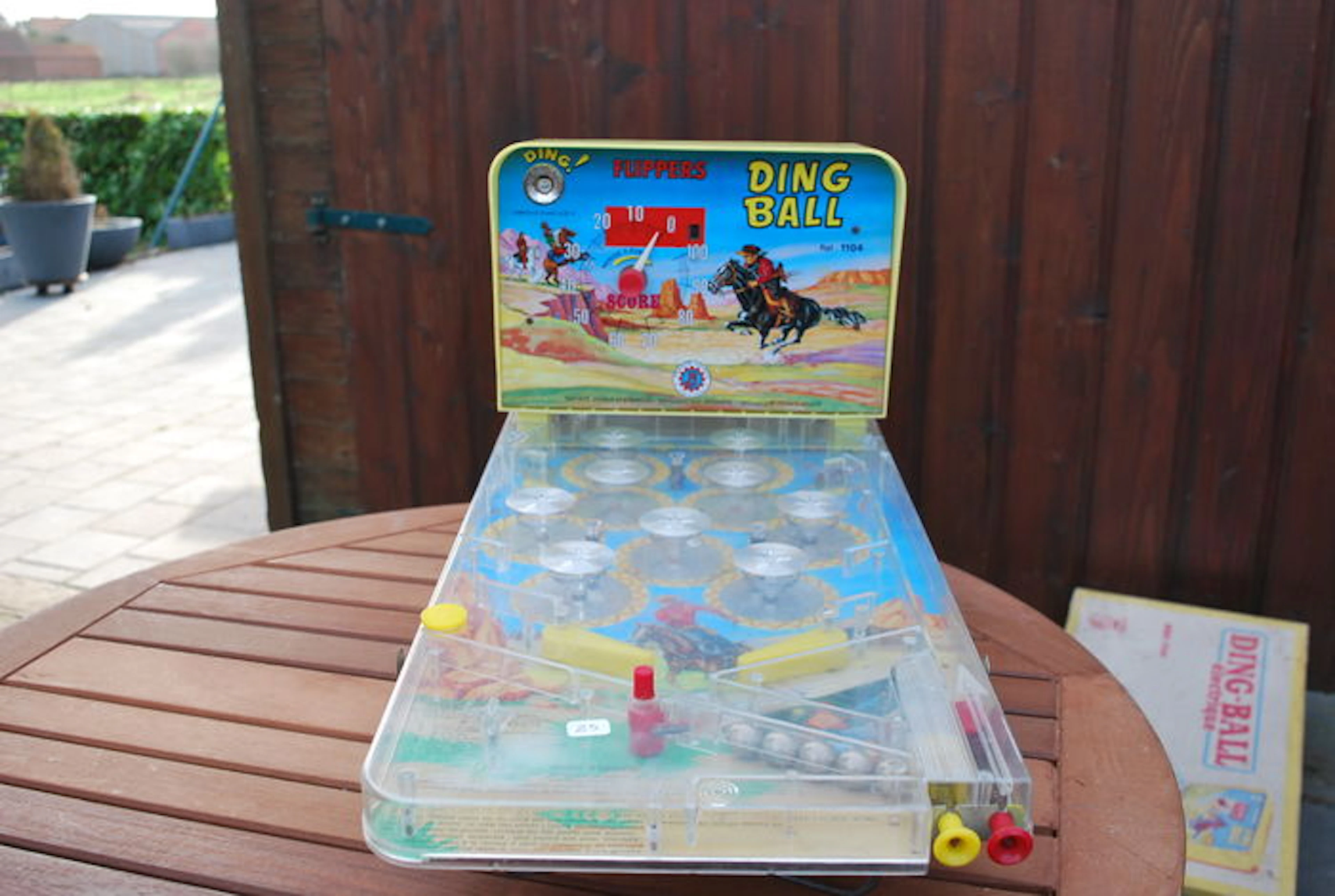 DING BALL ELECTRIQUE ( FLIPPER ) ORIGINAL AN 50' ( FRANCE JOUET )