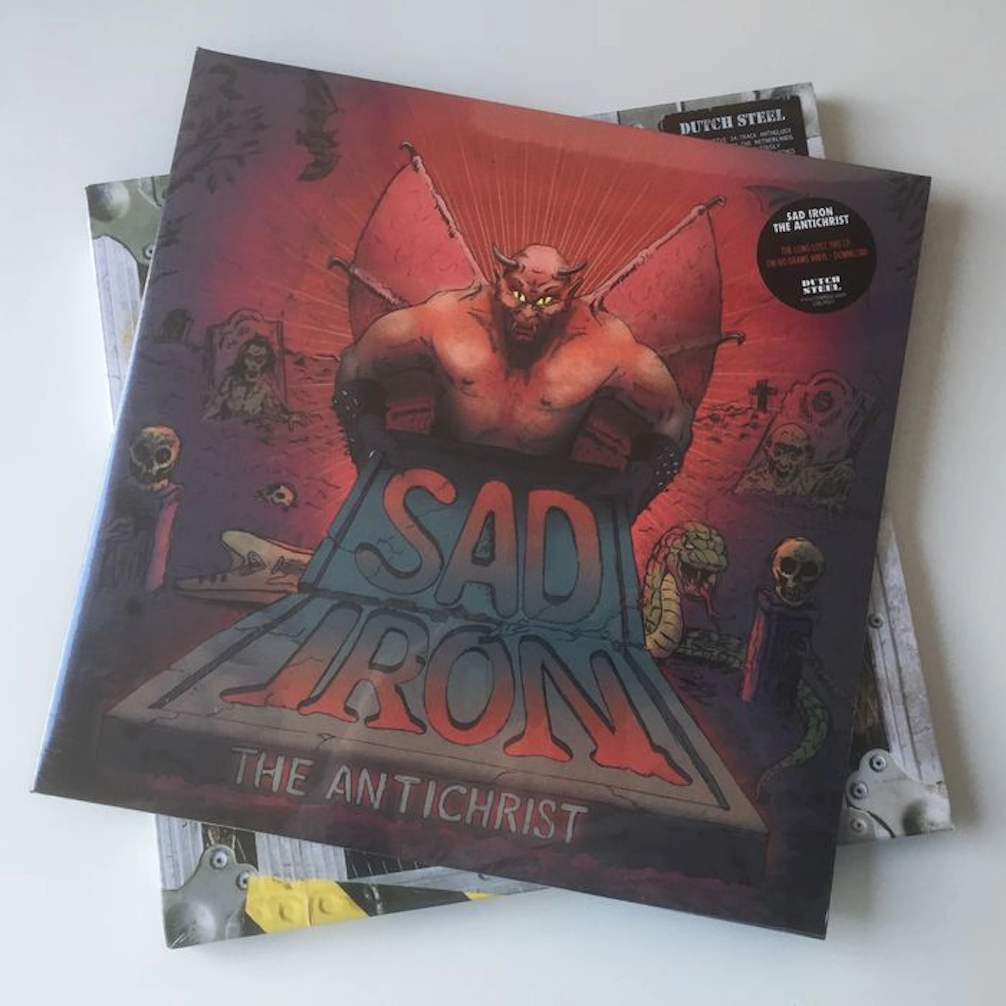 classic dutch 1980s metal lot with Dutch Steel 3LP and Sad Iron "The Antichrist" LP