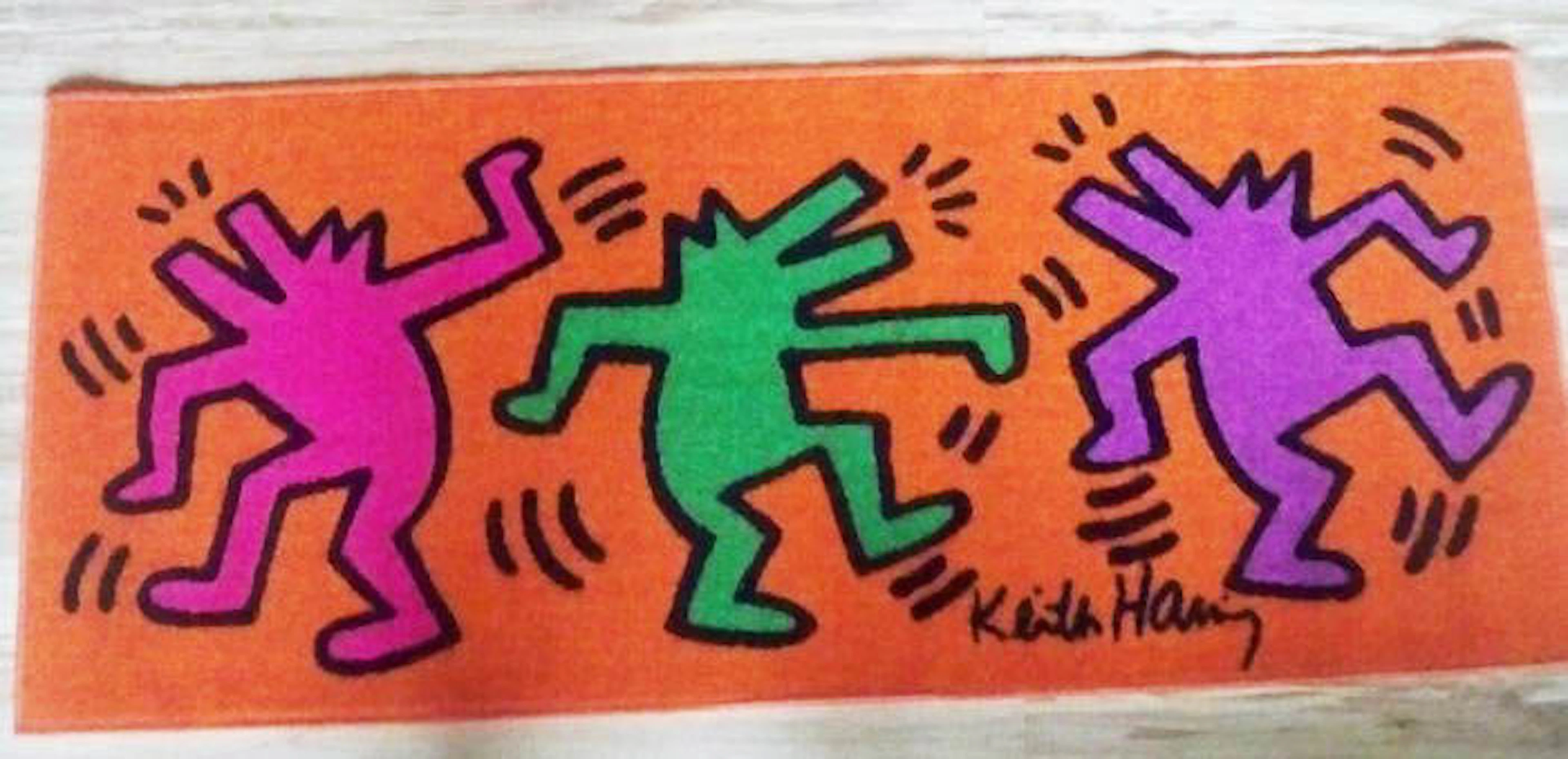 Keith Haring - groot carpet 57 x 135 cm.