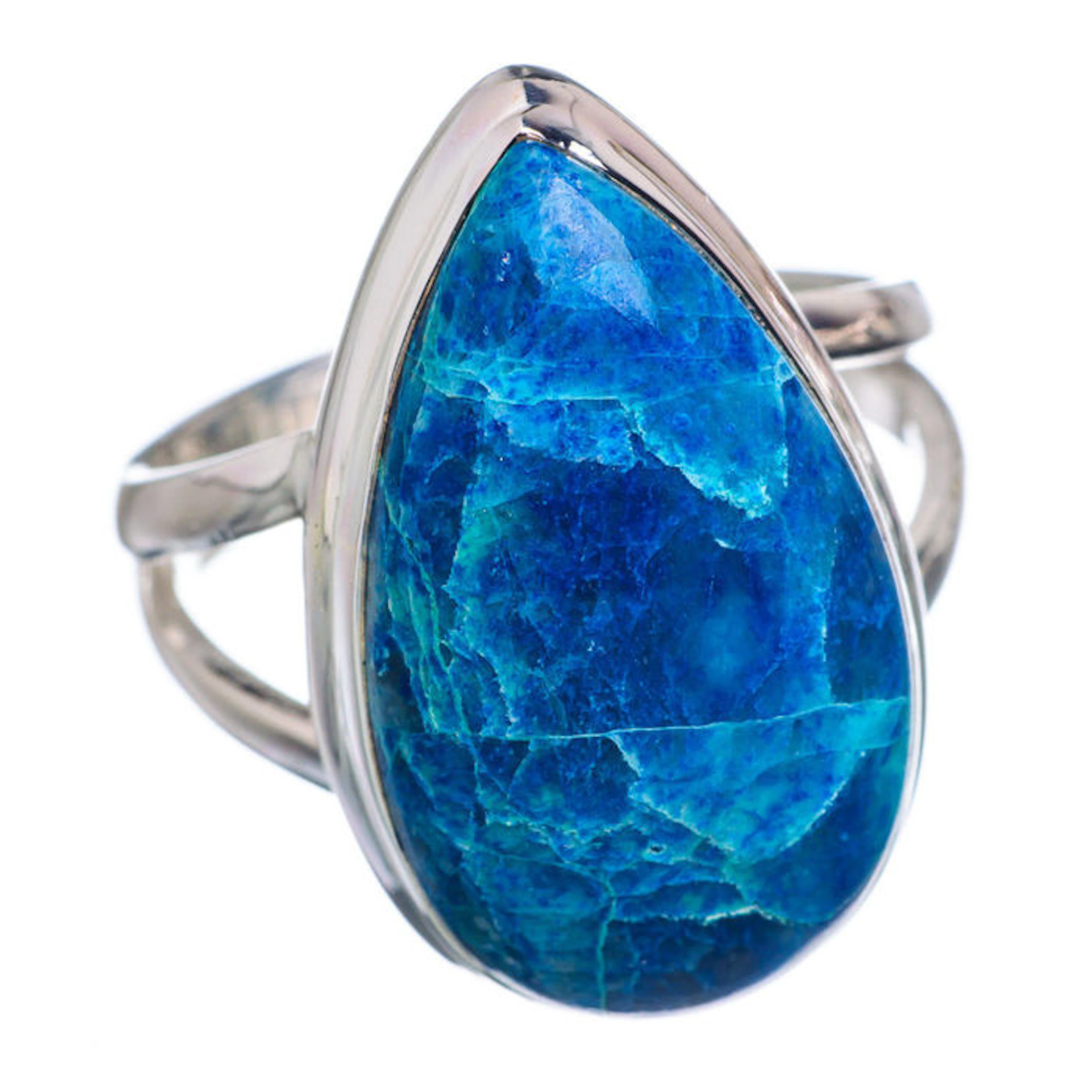 Silver ring with shattuckite