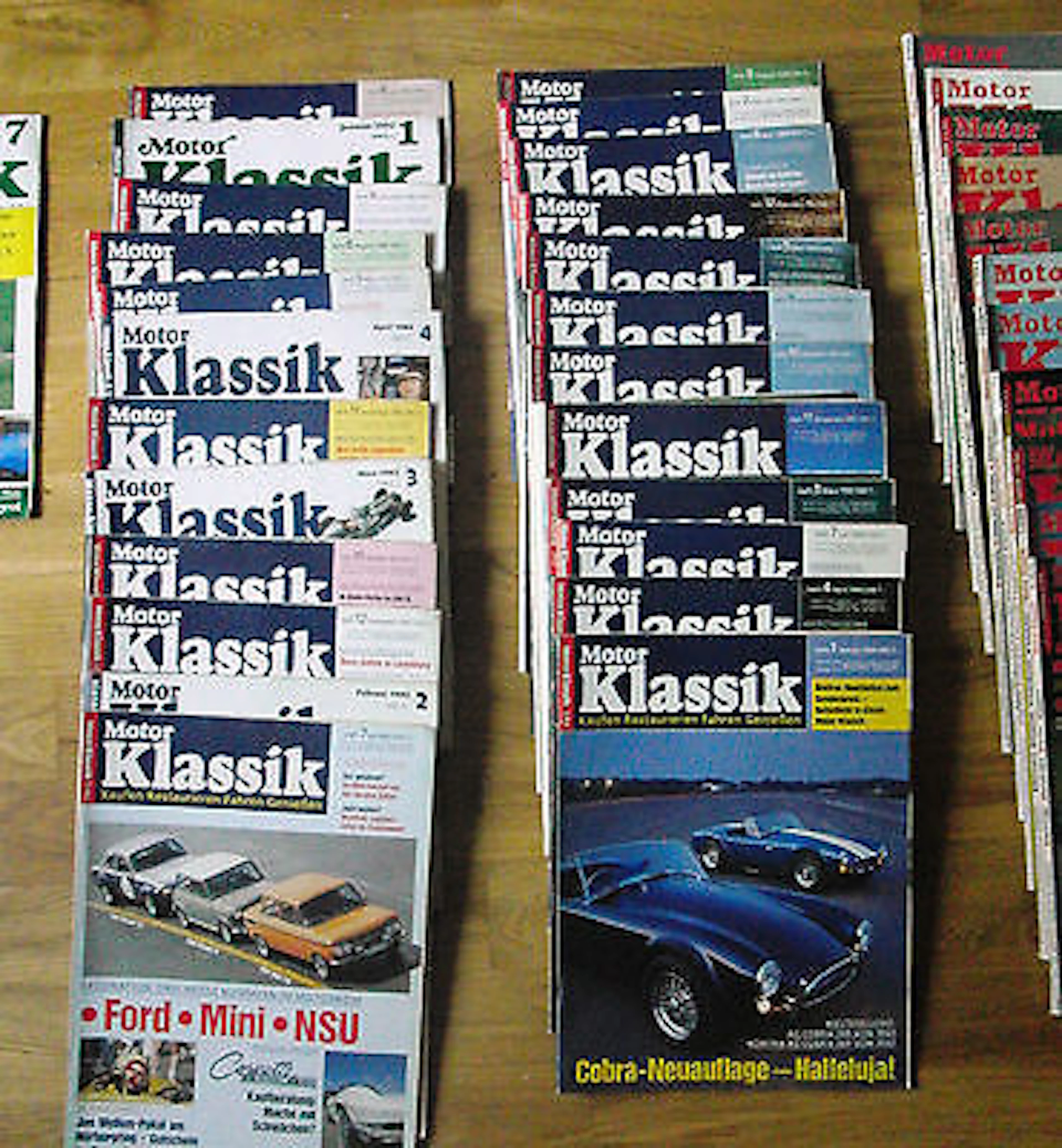 60x MOTOR KLASSIK - komplette Jahrgänge - OLDTIMER / MAGAZIN / AUTO / ZEITSCHRIFT - 60 Ausgaben !