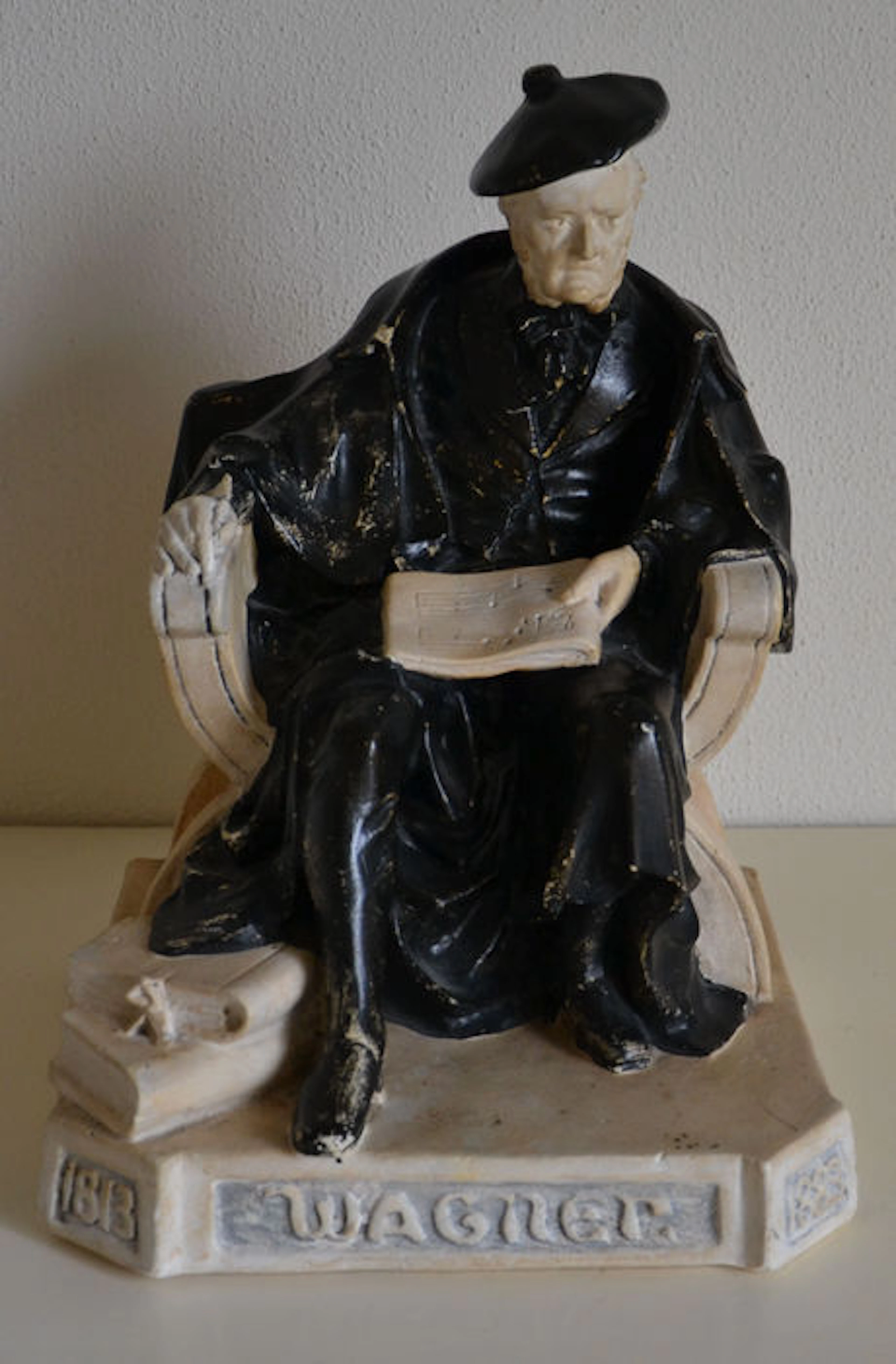 VBF Amsterdam - Plaster figurine of the composer R. Wagner