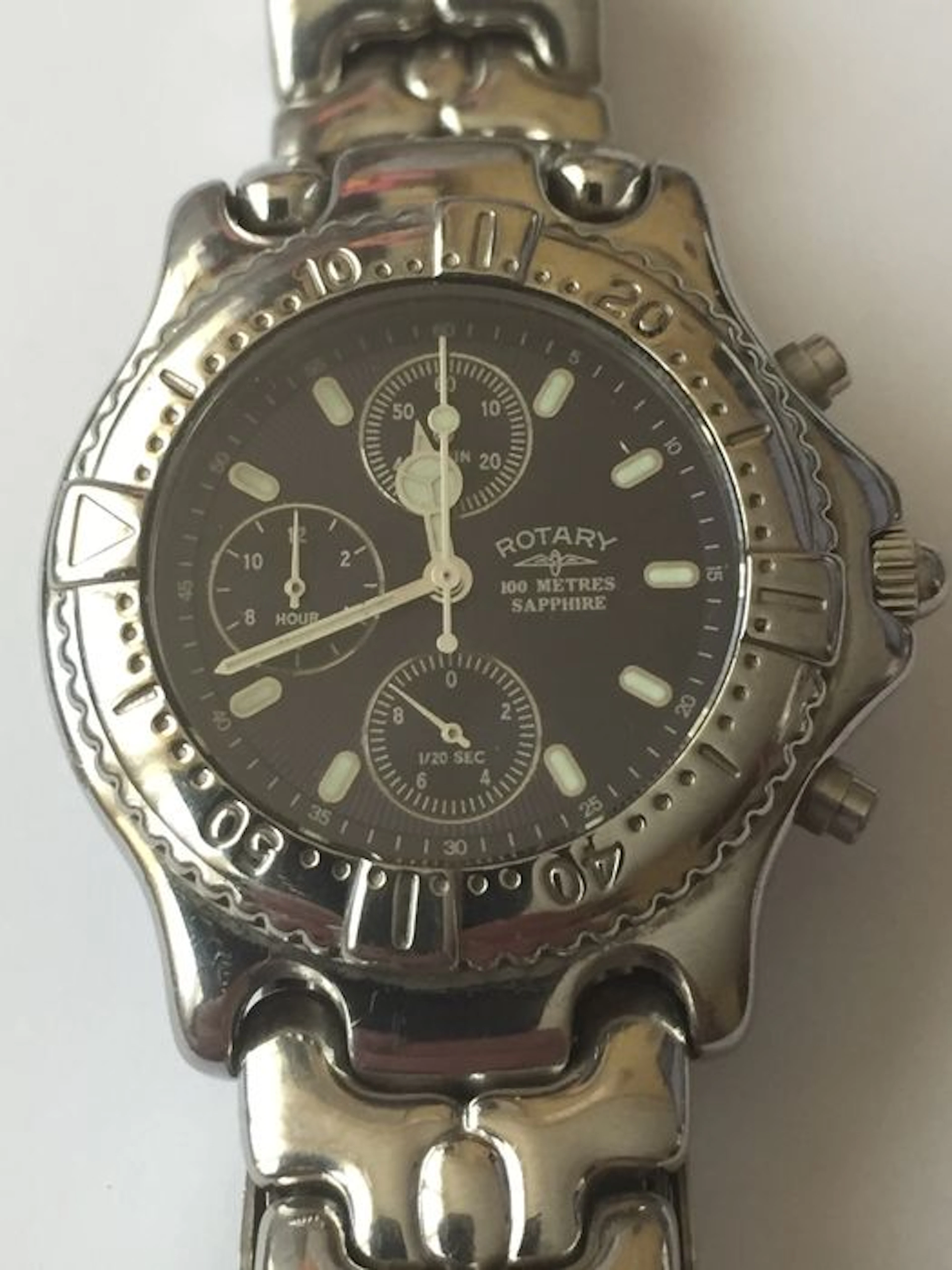ROTARY "ASPEN / Sapphire" Chronograph – men's wristwatch – 2000/....