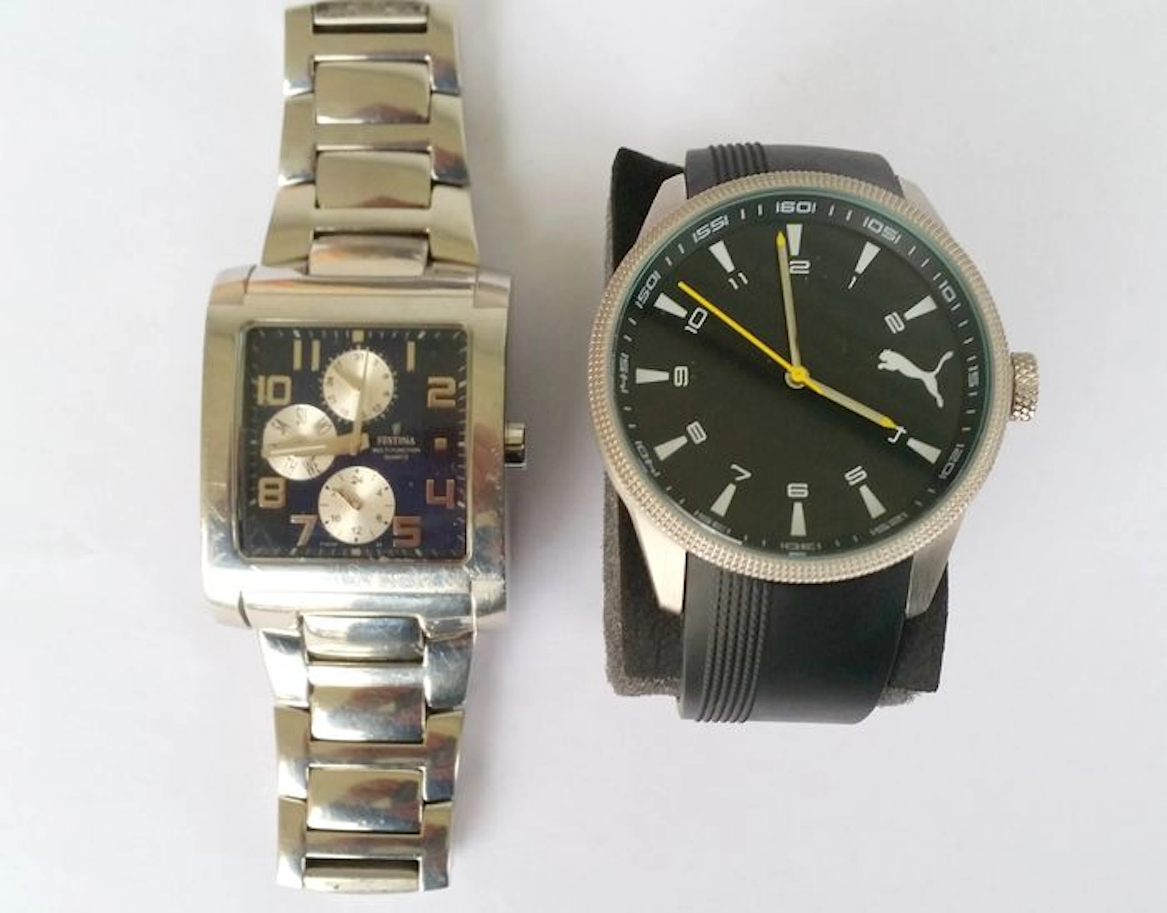 FESTINE Multi-Function + PUMA - Lot of 2 men's wristwatches
