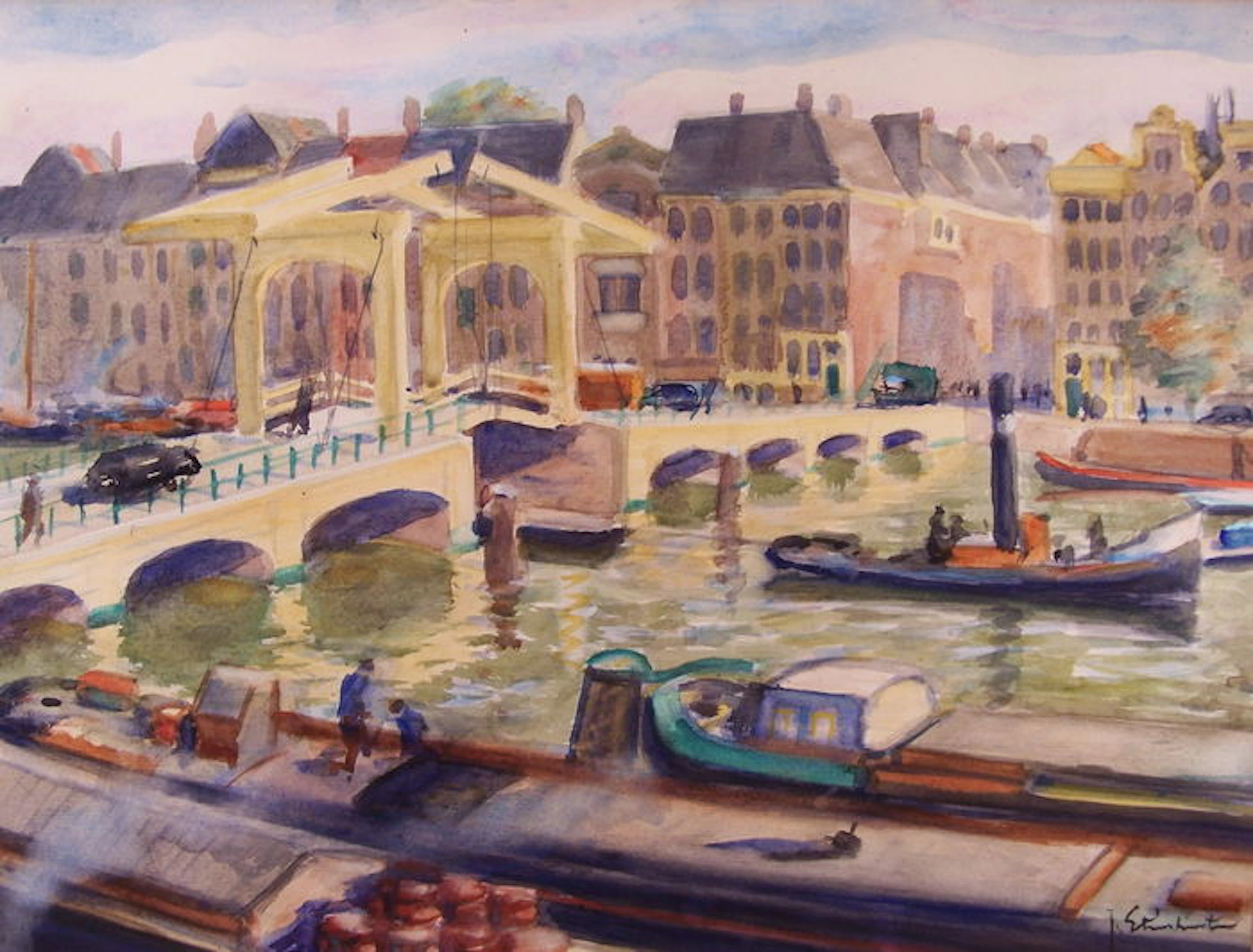Joop Stierhout (1911-1997) Magere brug Amsterdam