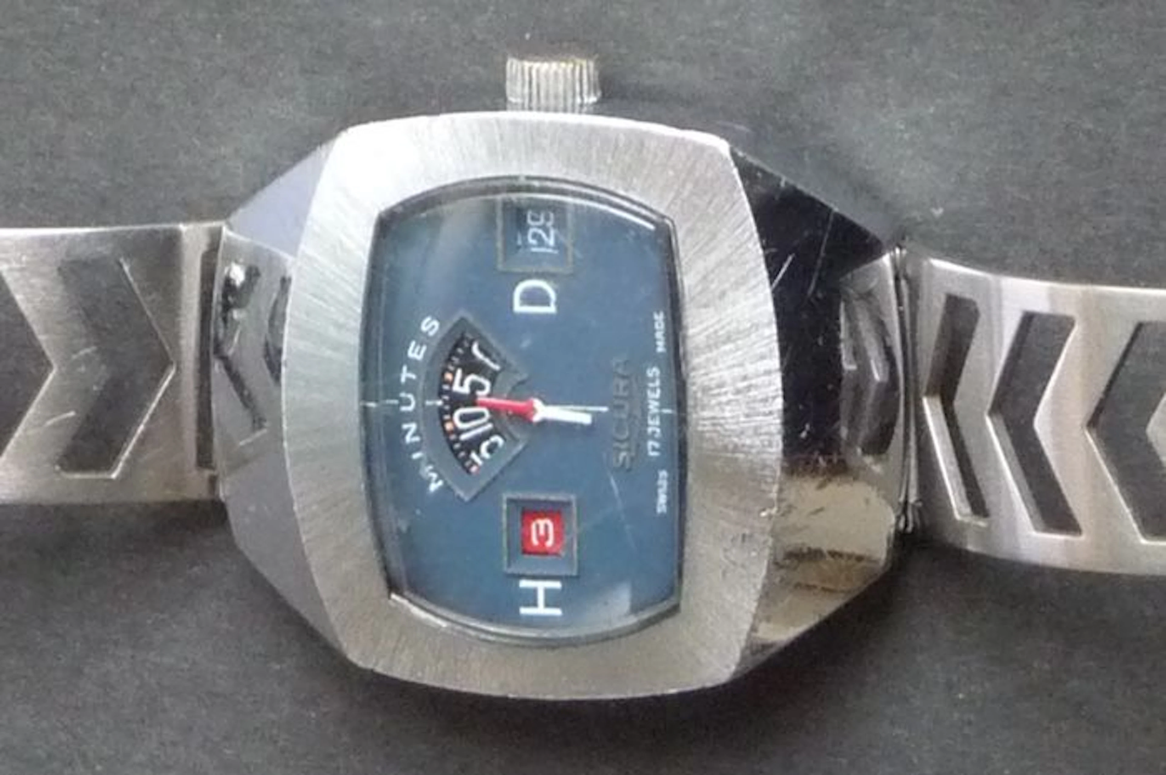 Sicura jump hour 24 hour – Men's wristwatch