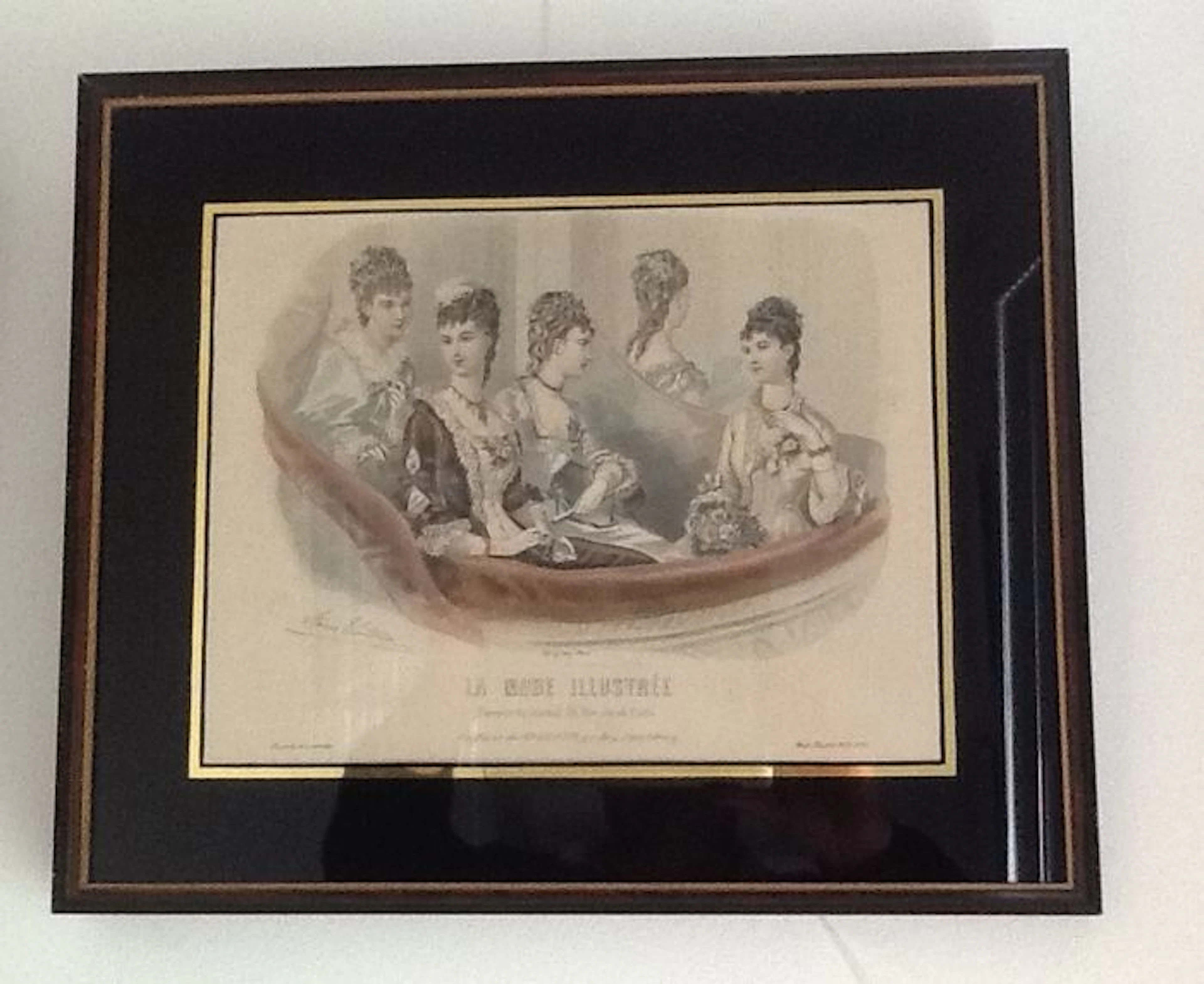 13 beautifully framed prints - original and signed, with gold-leaf frame