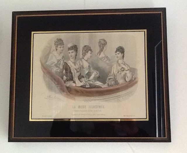 13 beautifully framed prints - original and signed, with gold-leaf frame