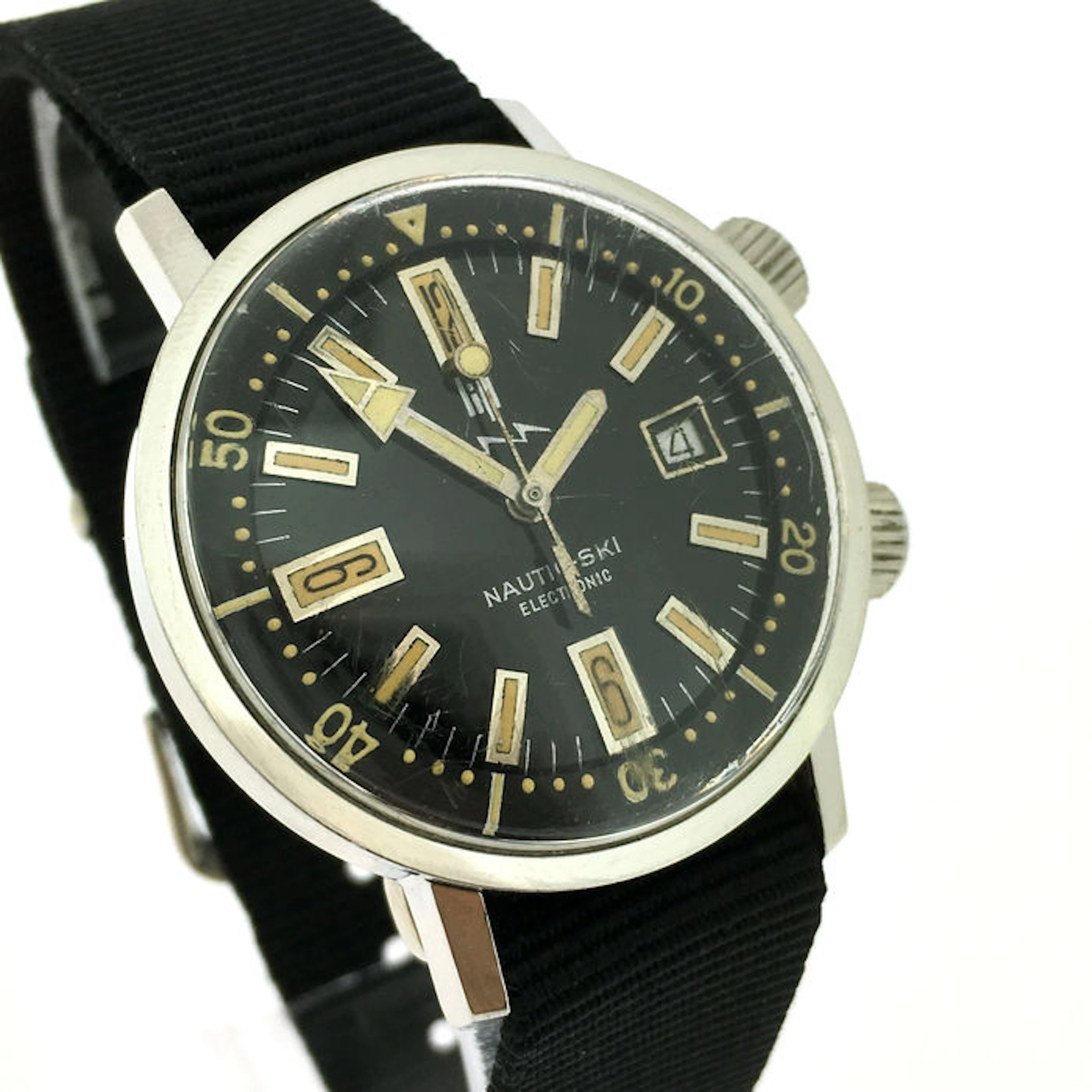 Lip Nautic Ski Electronic Super Compressor Diver Men's watch, 1968