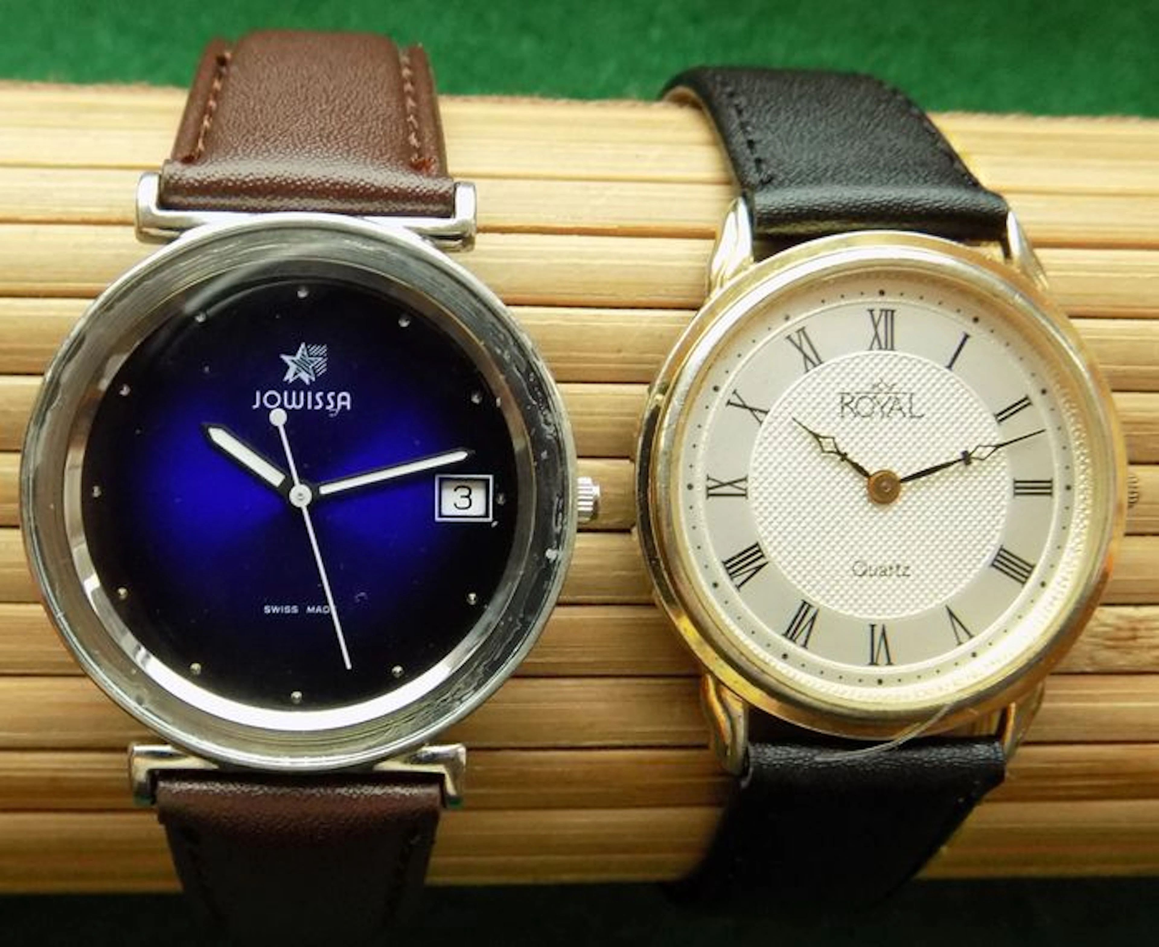 Jowissa Date + Royal -- lot of 2 men's wristwatches, 90s-2000s