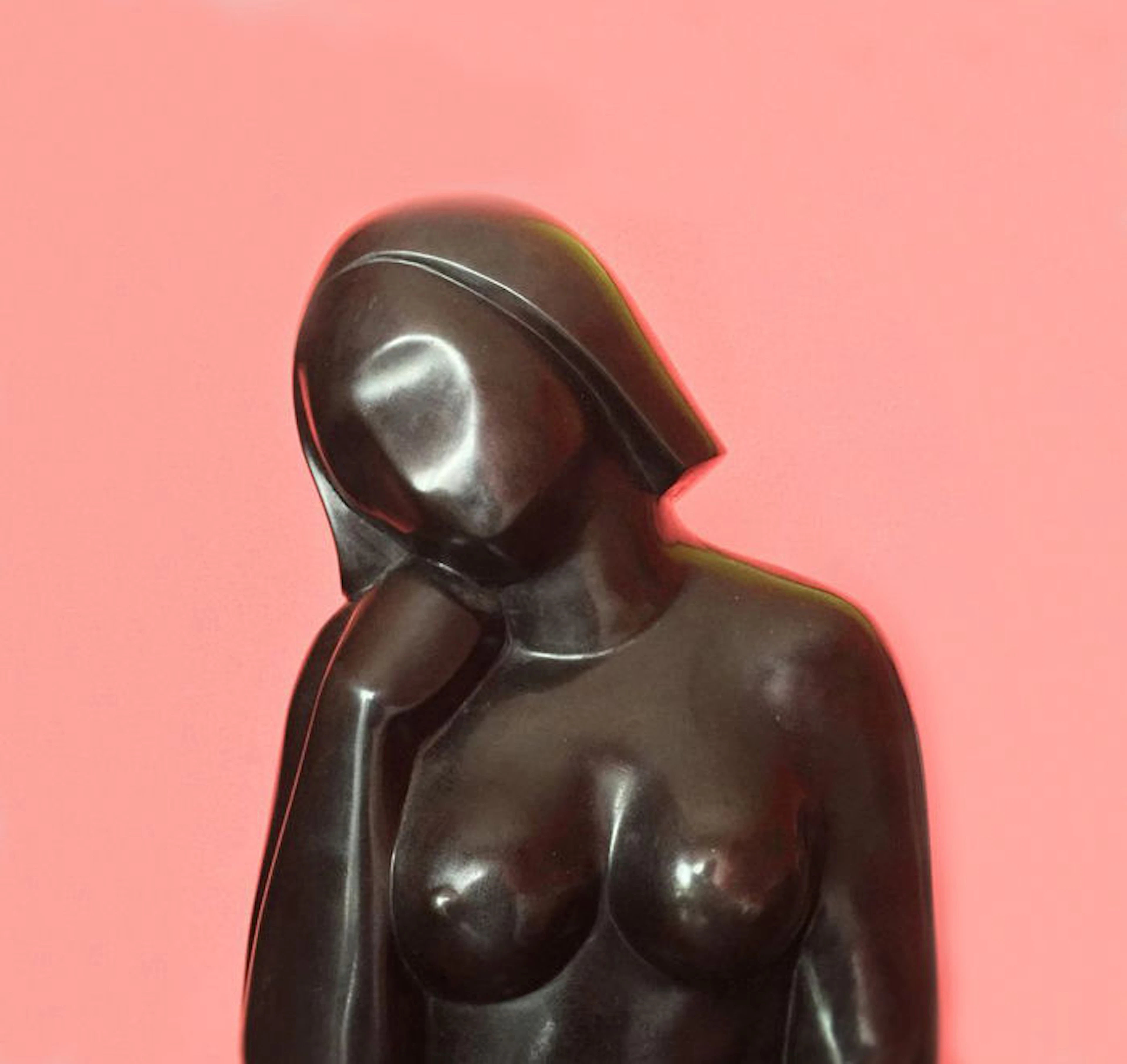 Ferdinand Parpan (1902-2004) - rare and monumental bronze nude sculpture