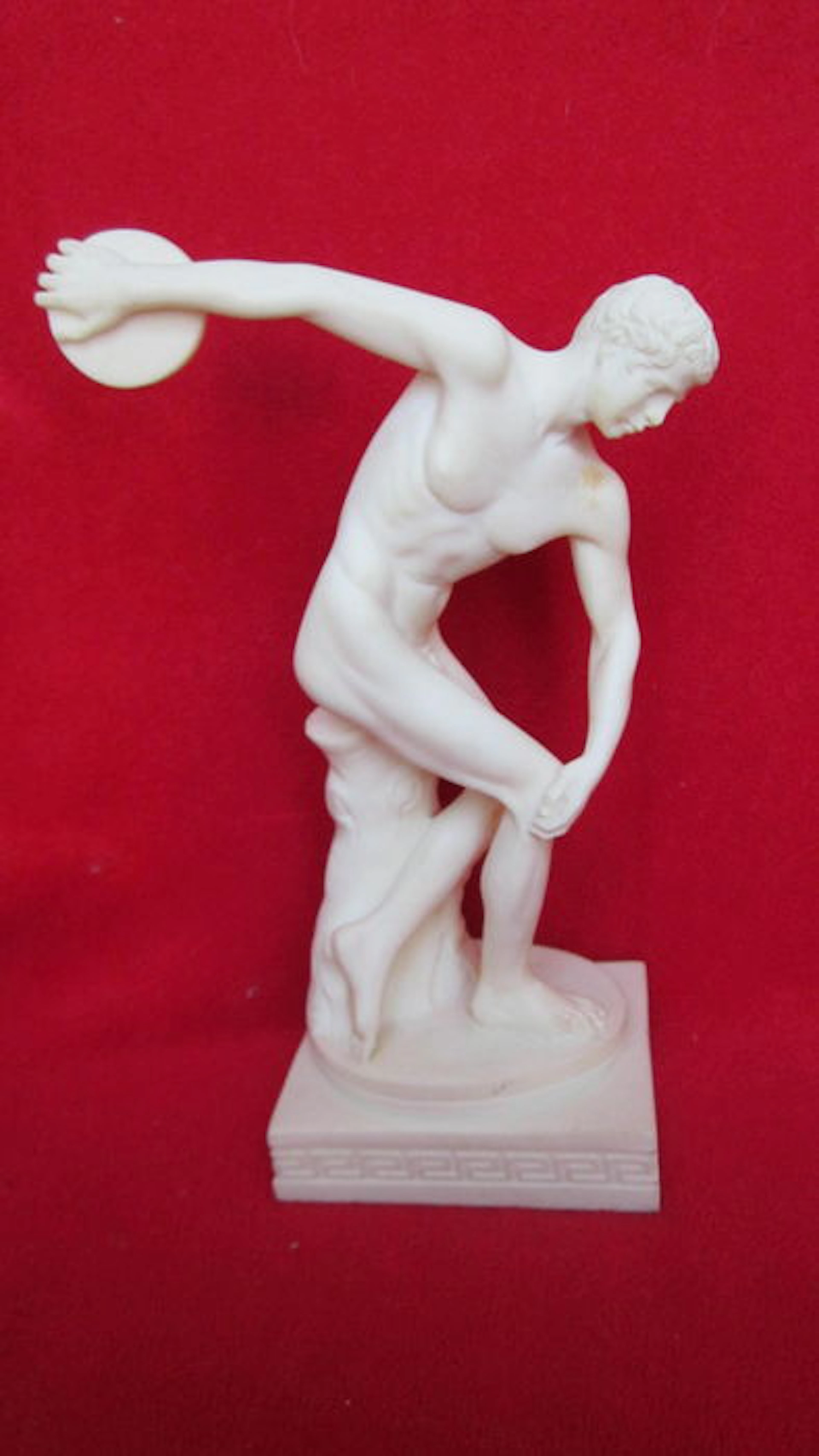 Set of 3 Greek statues: Discobolus (Discus thrower) , Cupid and Psyche, and Apollo Belvedere