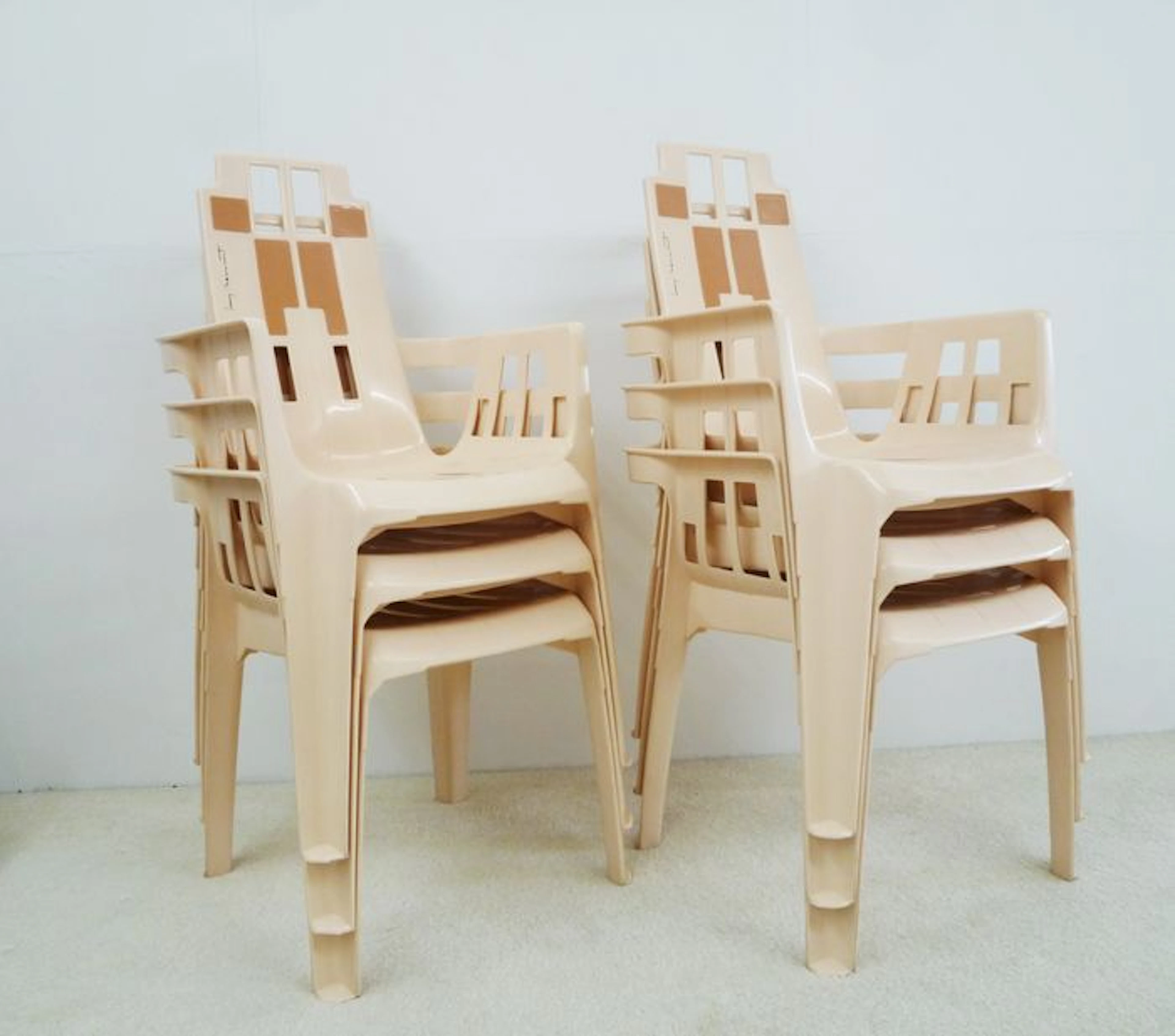 Pierre Paulin for Henry Massonet by Stamp – Set of 6 'Boston' chairs