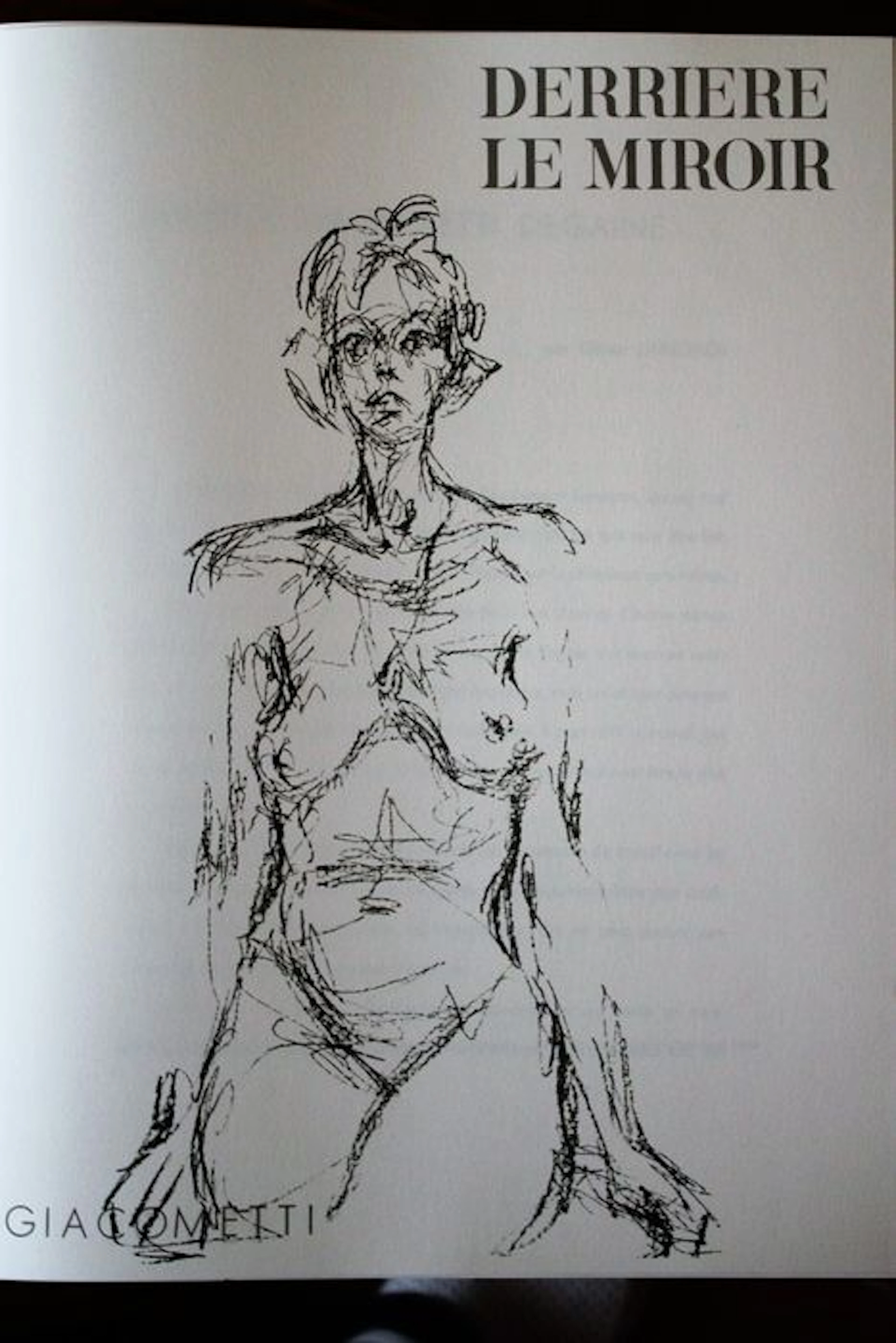 Alberto Giacometti - Derriere le Miroir