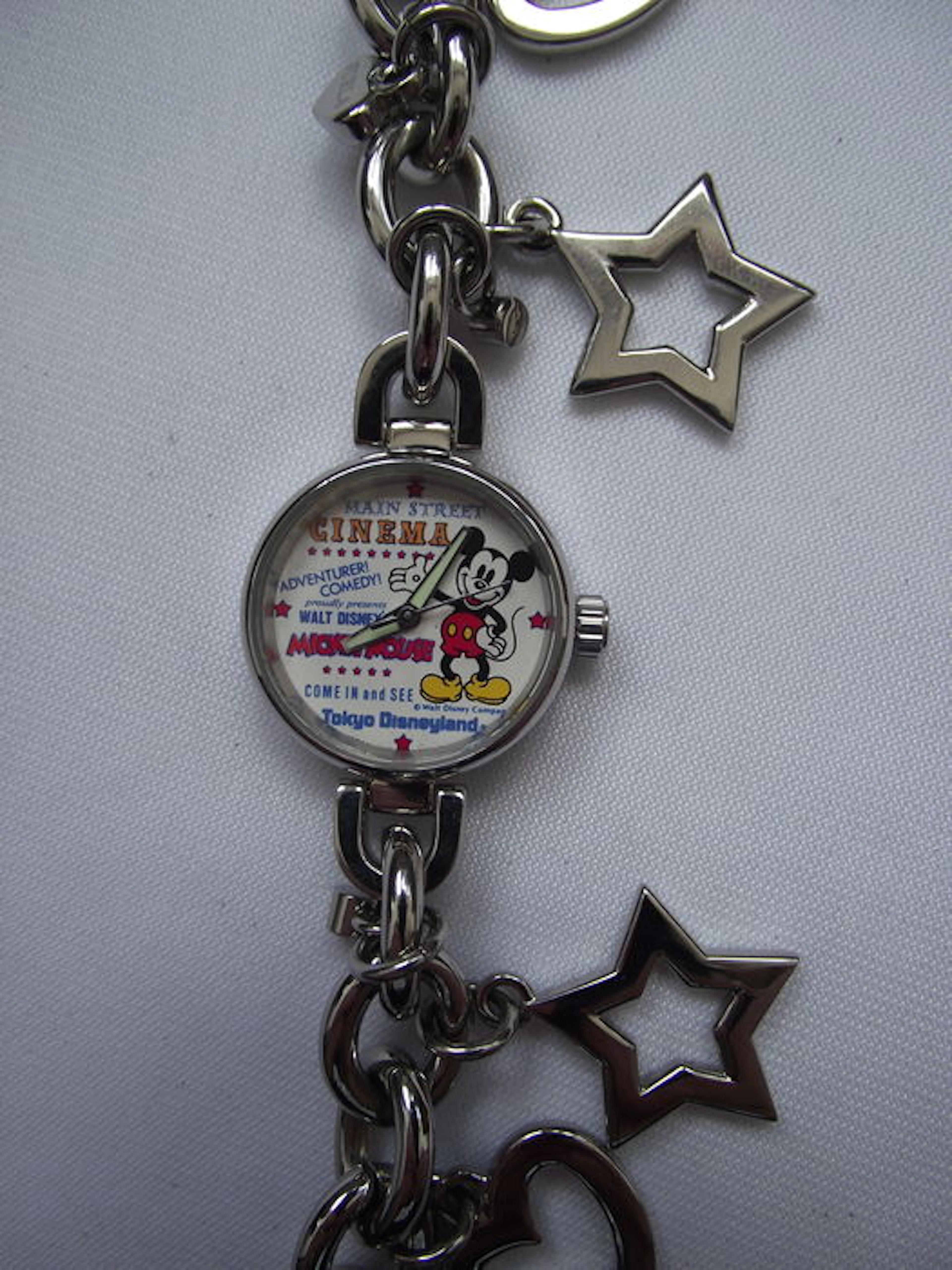 Deya Furla 'Steel Collection' Mickey Mouse by Italian designer Furla – Ladies charm bracelet wrist watch c. 2000-10