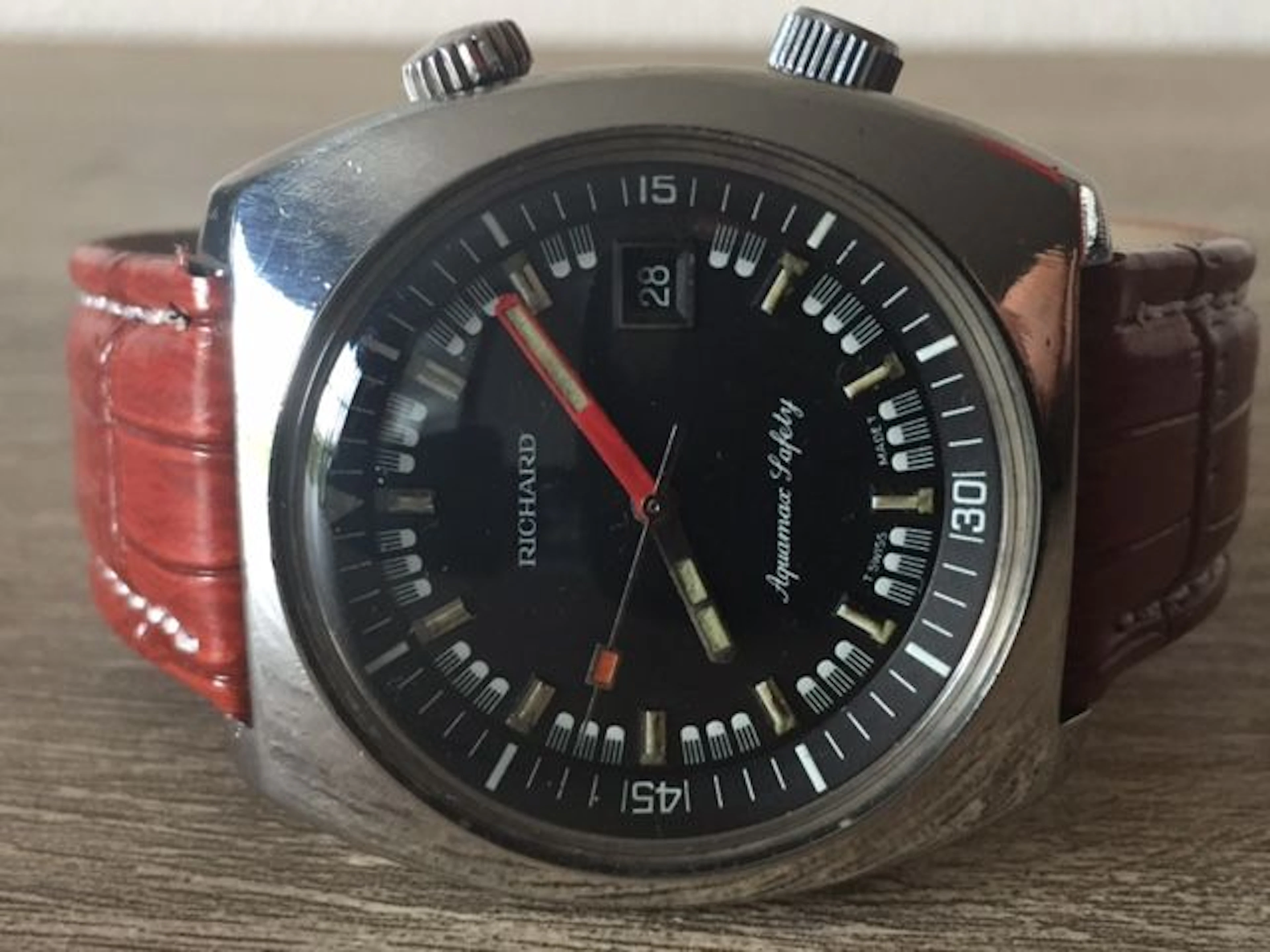 Richard Aquamax Safety Compressor - Men's Wristwatch - 1970s