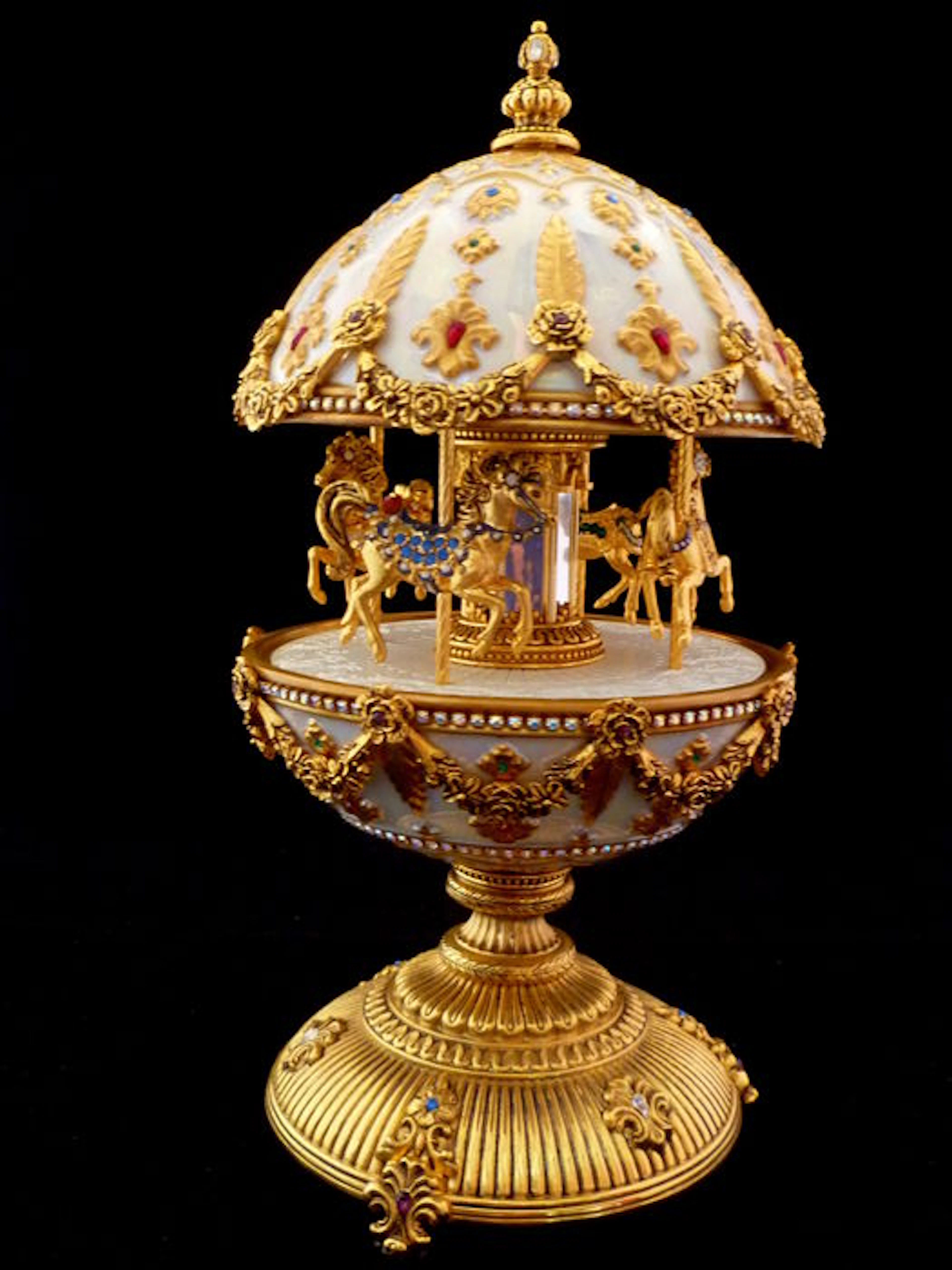 Franklin Mint - House of Faberge - Faberge Imperial Carousel Egg