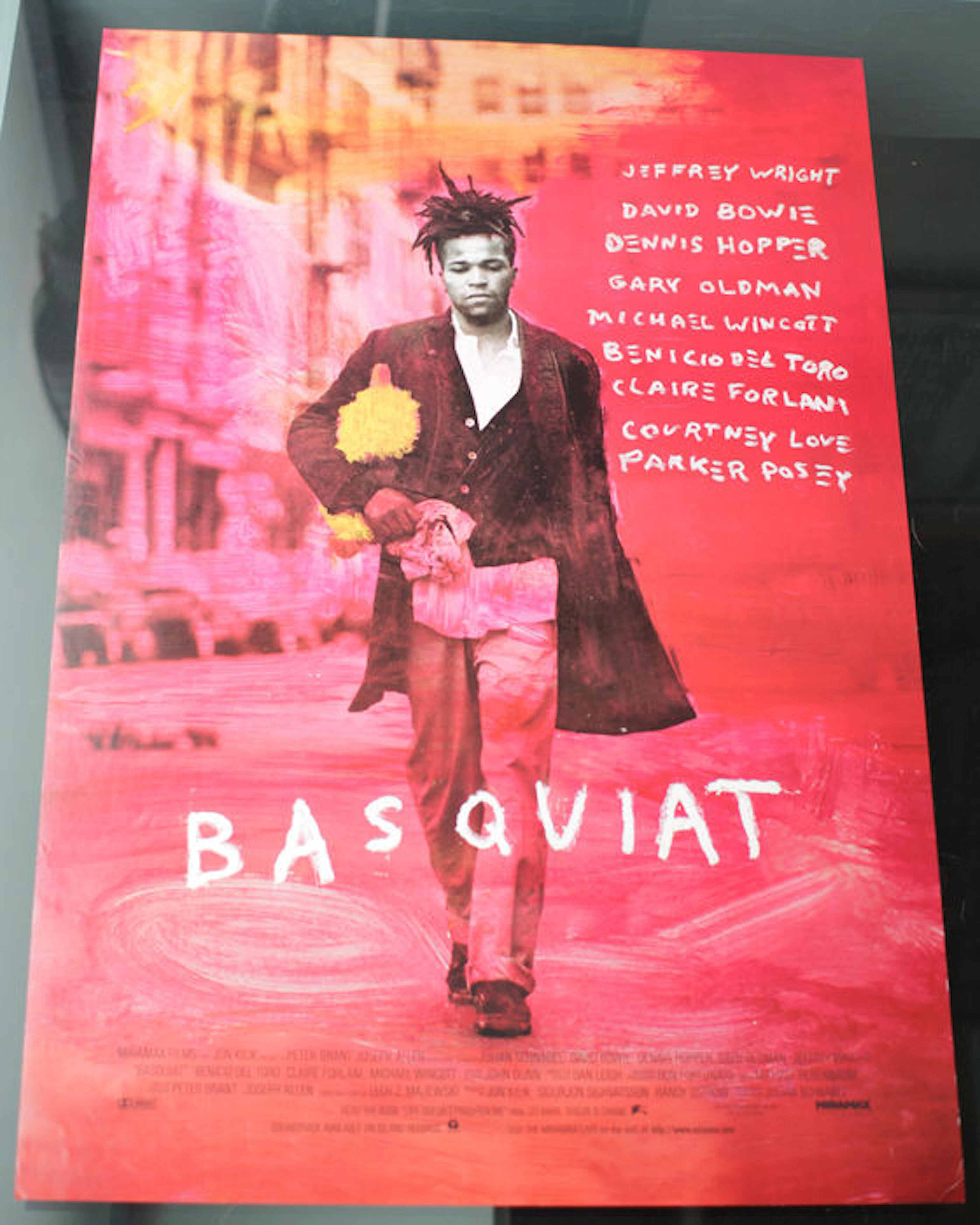Two original unfolded movie posters " Basquiat " (1996)