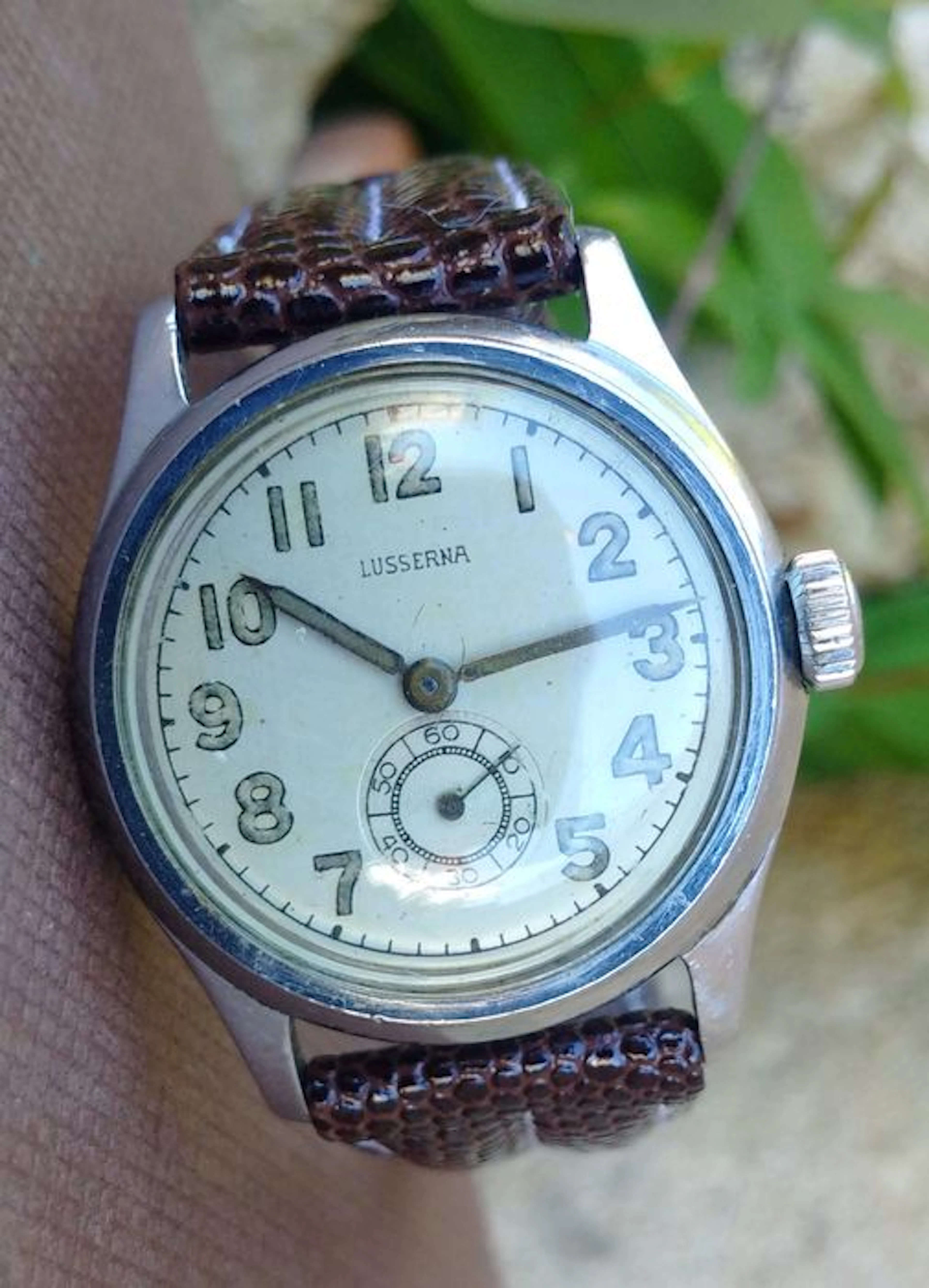 Lusserna Bumper Military R.H Macy Co - Men's watch - 40s/50s
