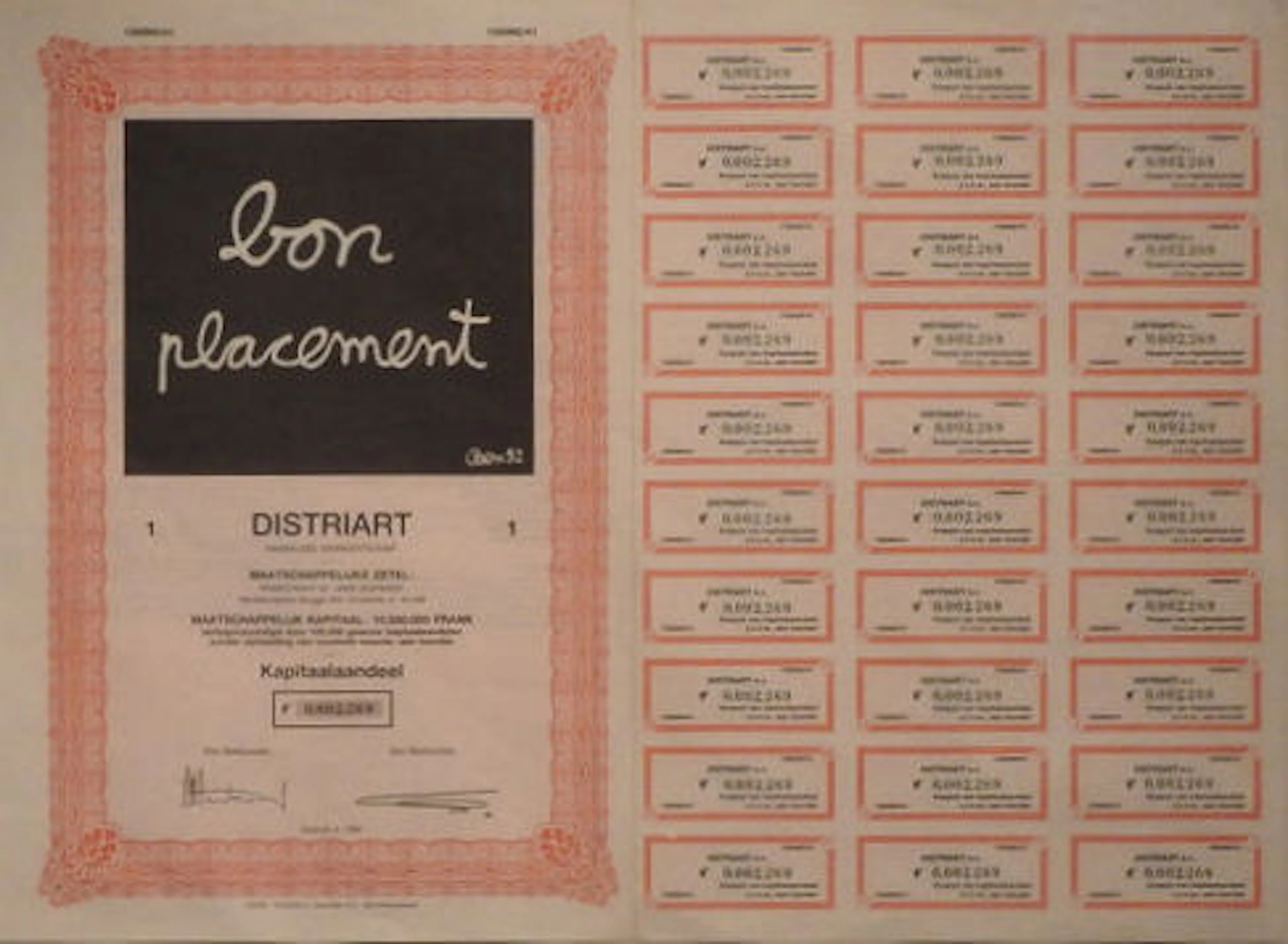 Ben Vautier - Bon Placement