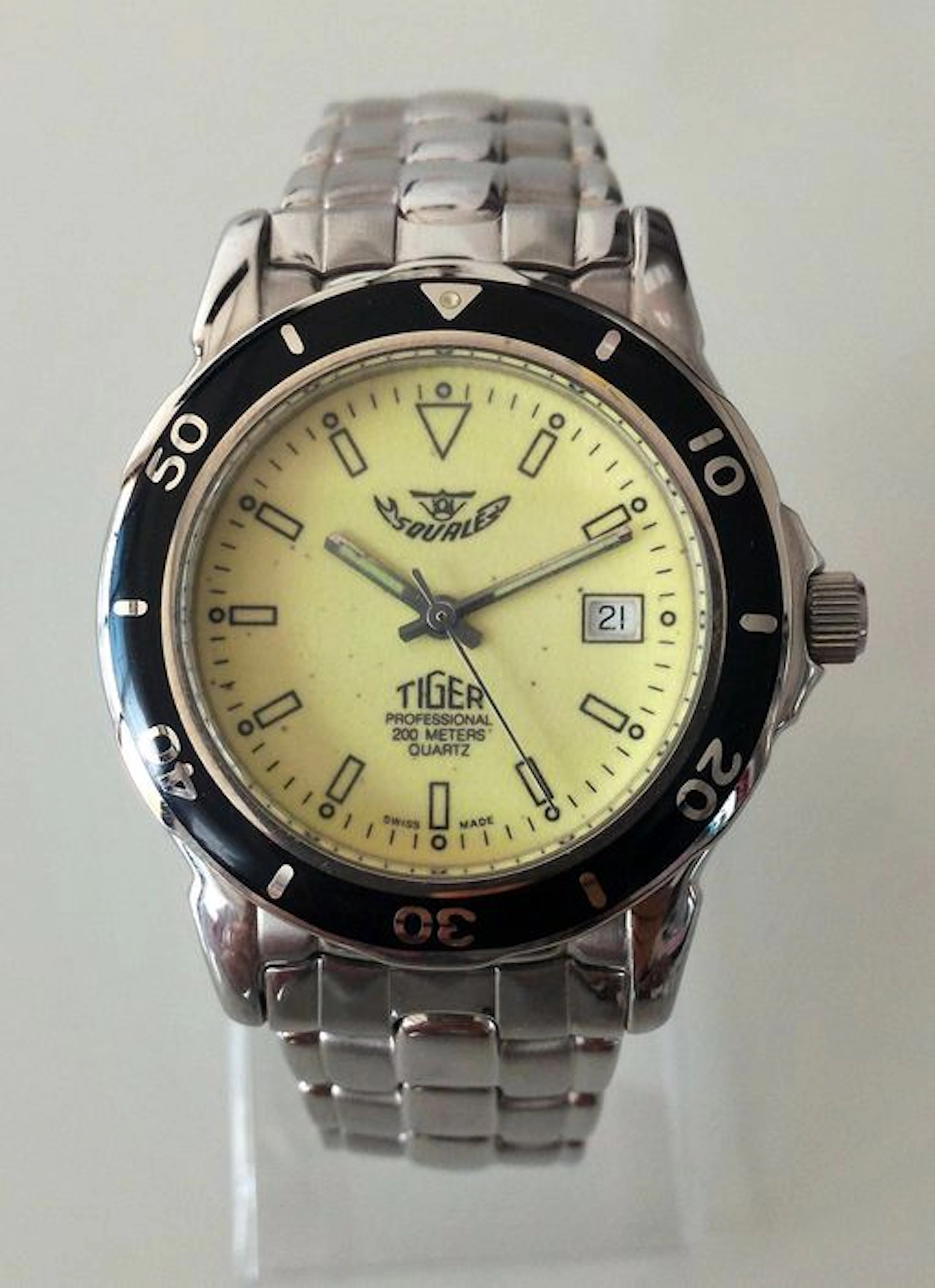 Squale Tiger Professional 200 m, men's wristwatch