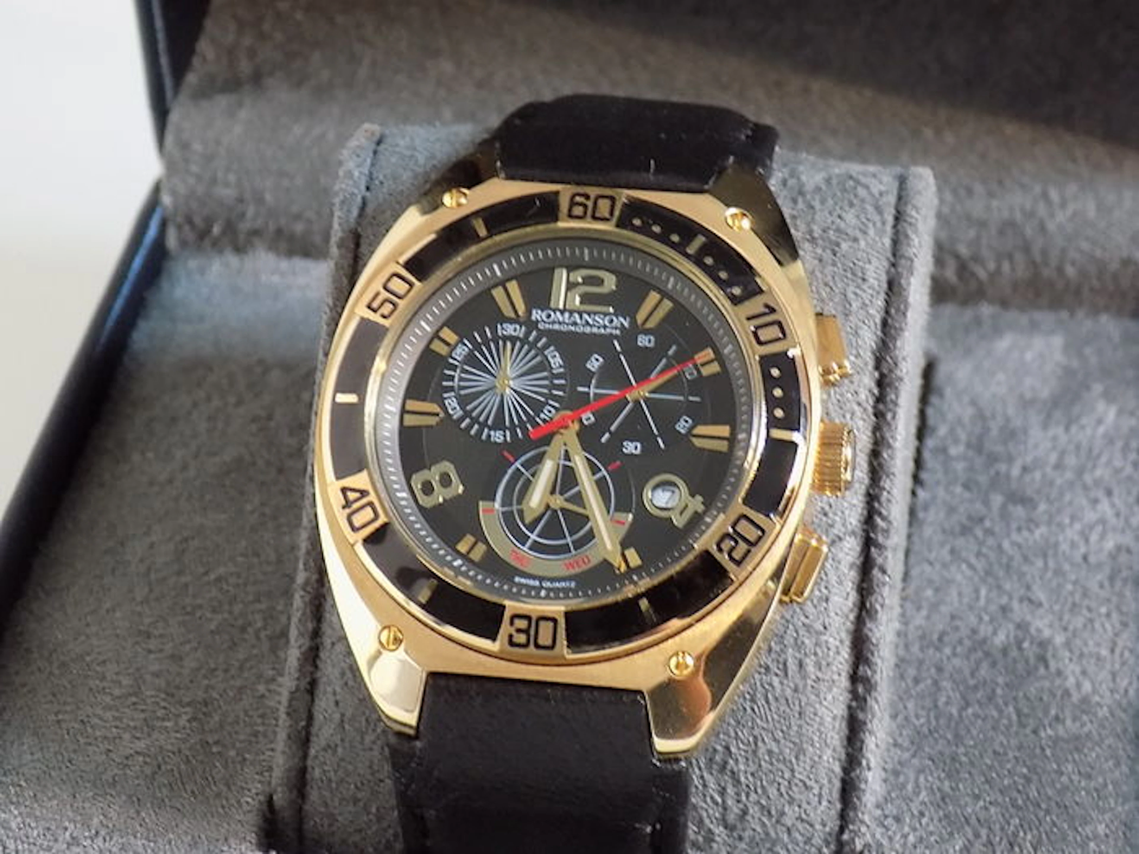 Romanson Gold Chronograph – men's wristwatch – 2016