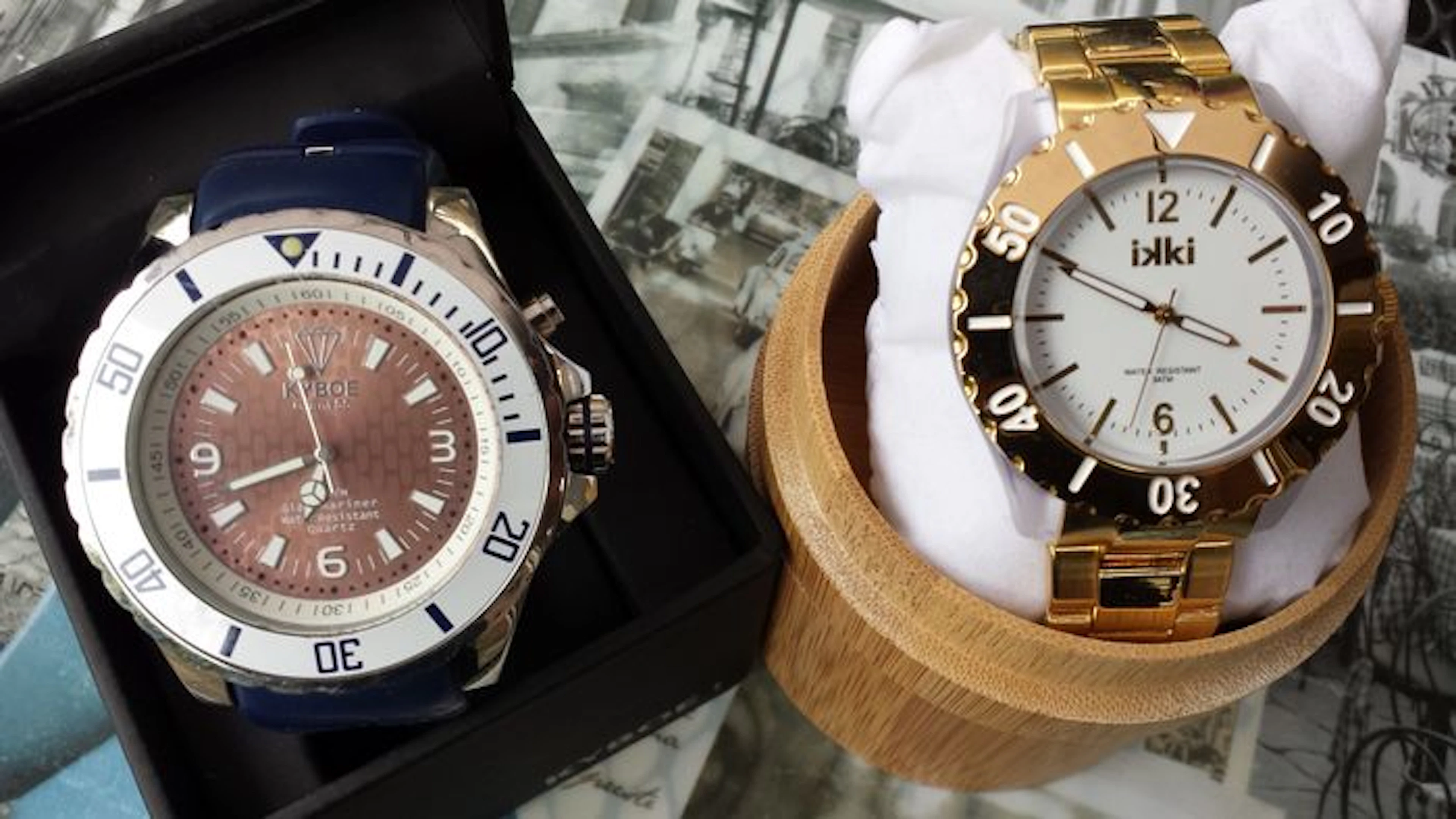 Lot of 2 Wristwatches (KYBOE Giant + IKKI XL) – 07/2015