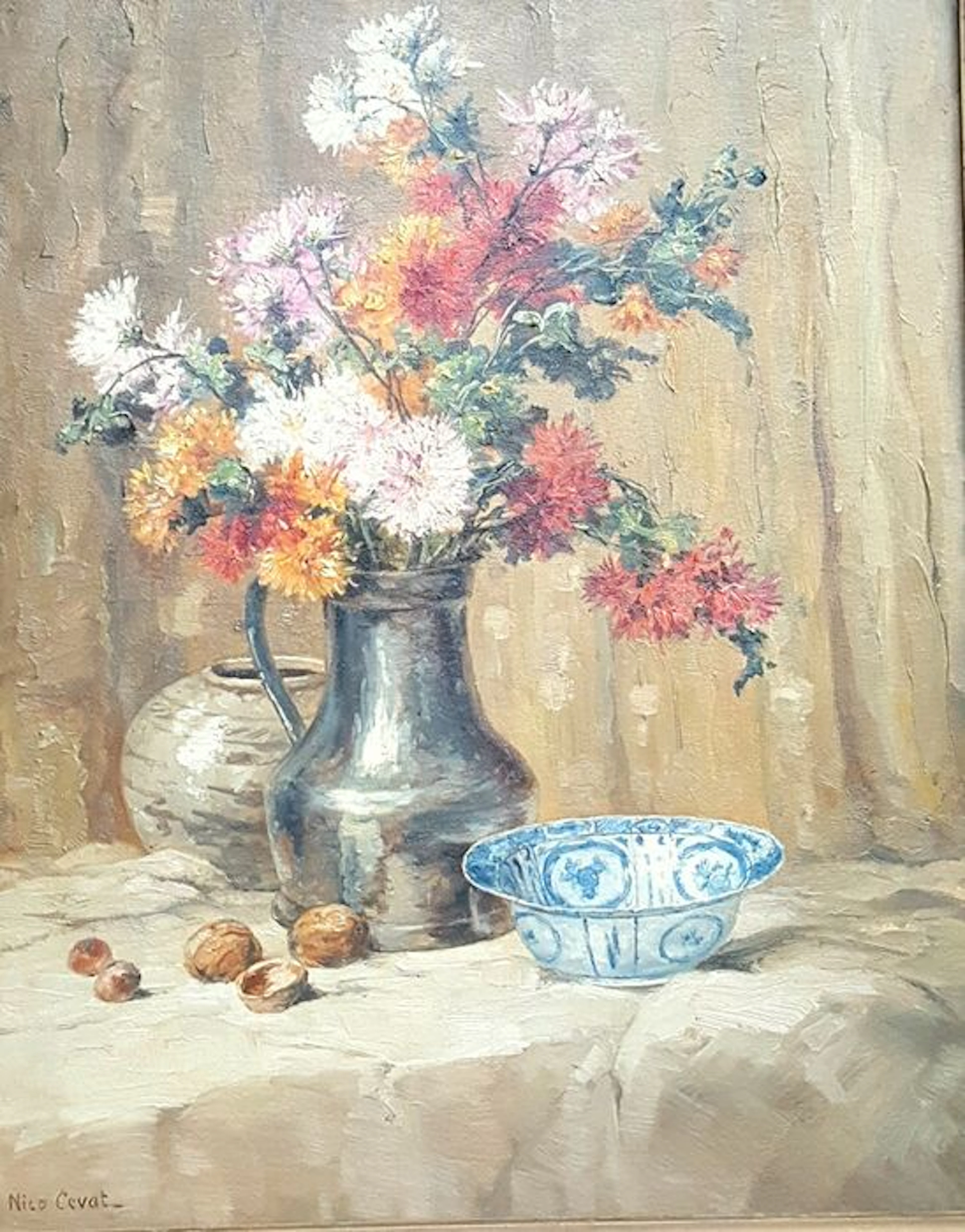 Nicolas Friedrich Heinrich Cevat (1884 - 1955) - Bloemstilleven