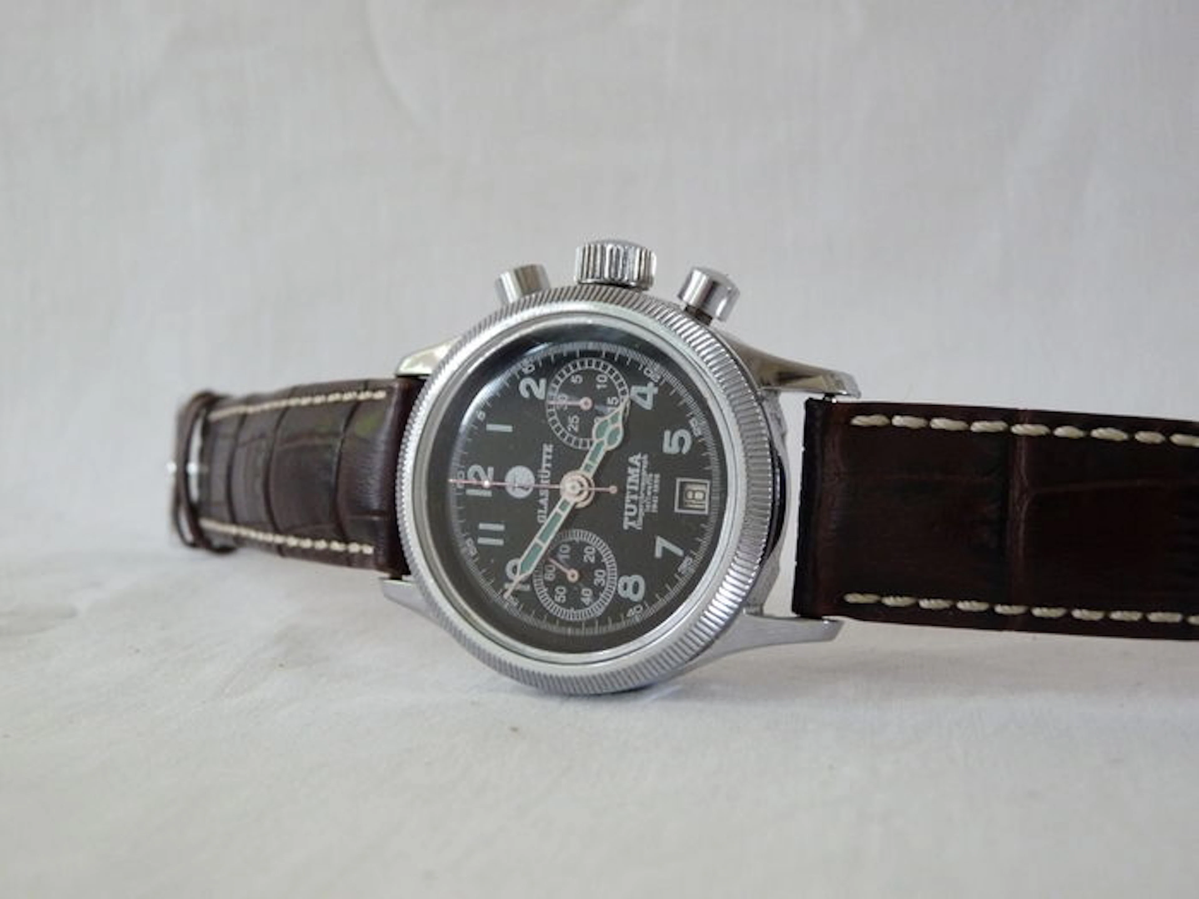 Poljot 3133 pilot chronograph / chronograph men's wristwatch 20th century