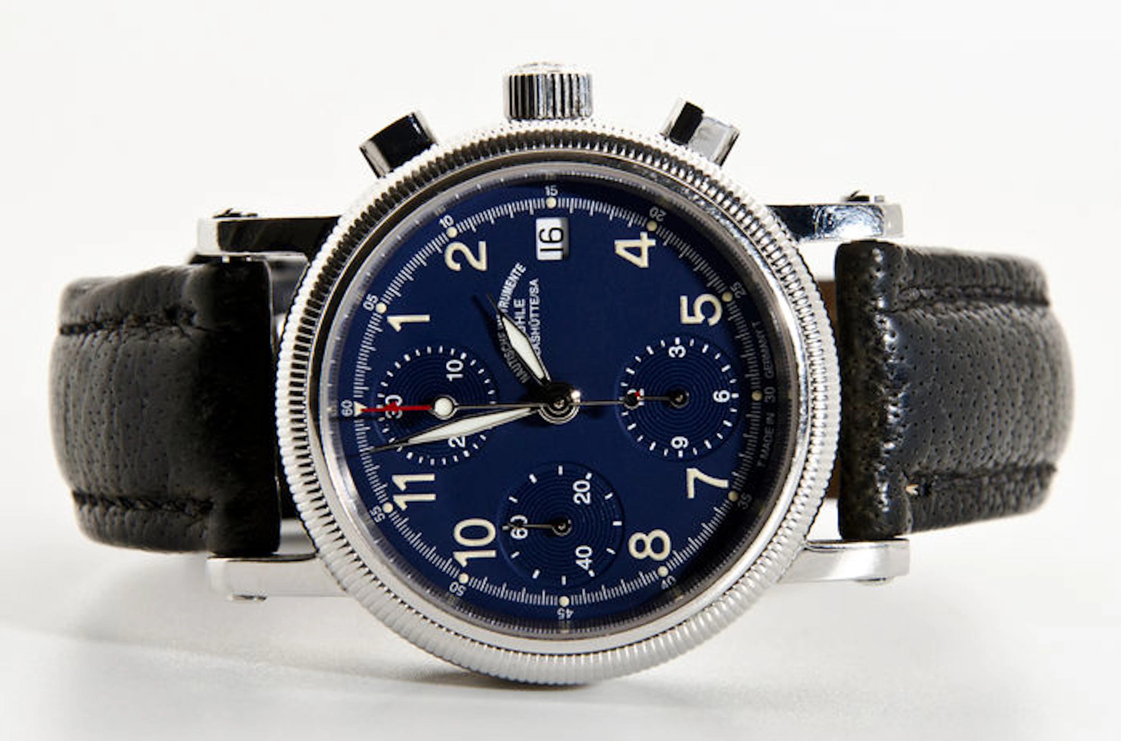Muhle Glashutte Navy Blue – Rare Dial Highly Collectible – Men's Watch