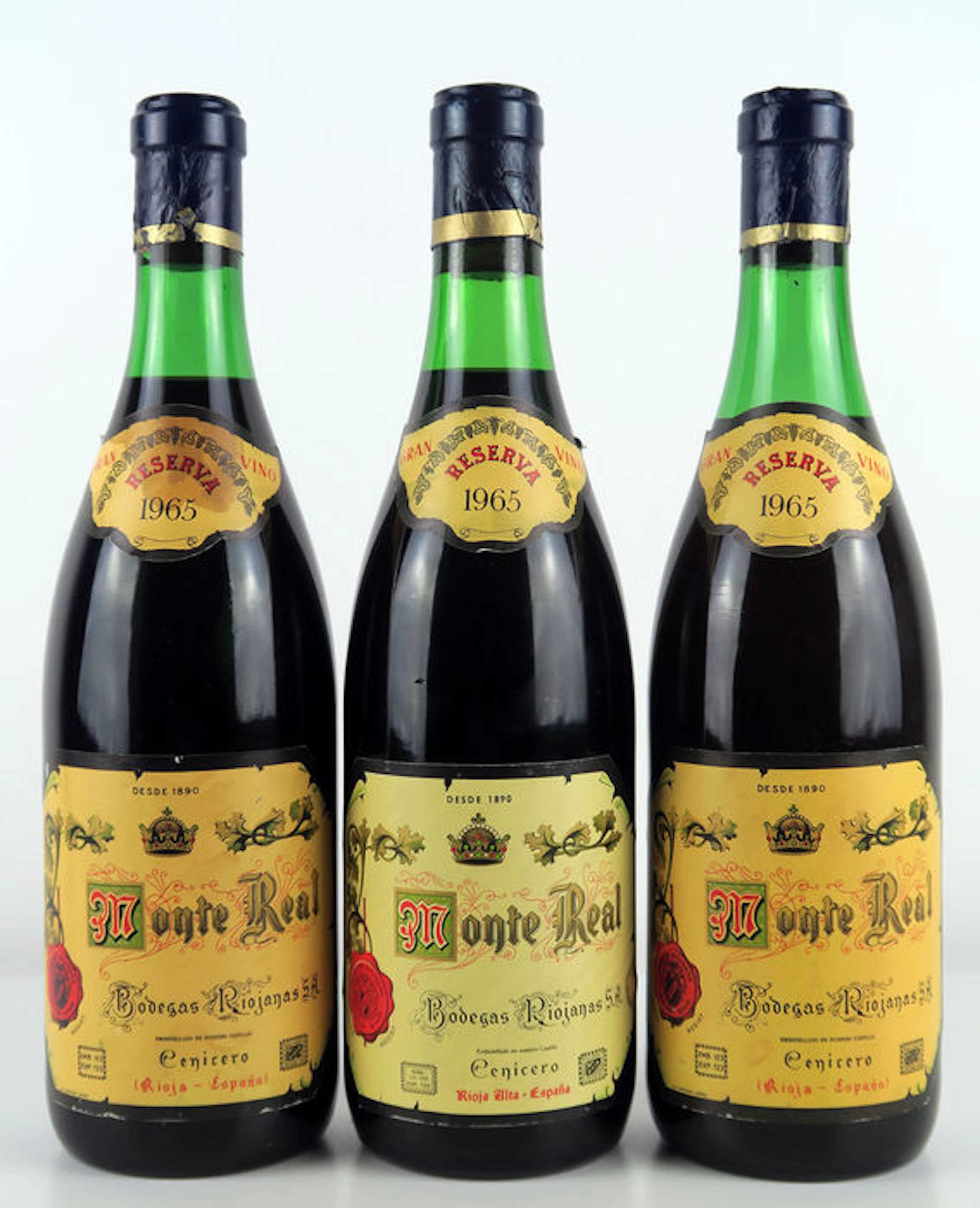 1965 Rioja Reserva, Monte Real - 3 bottles