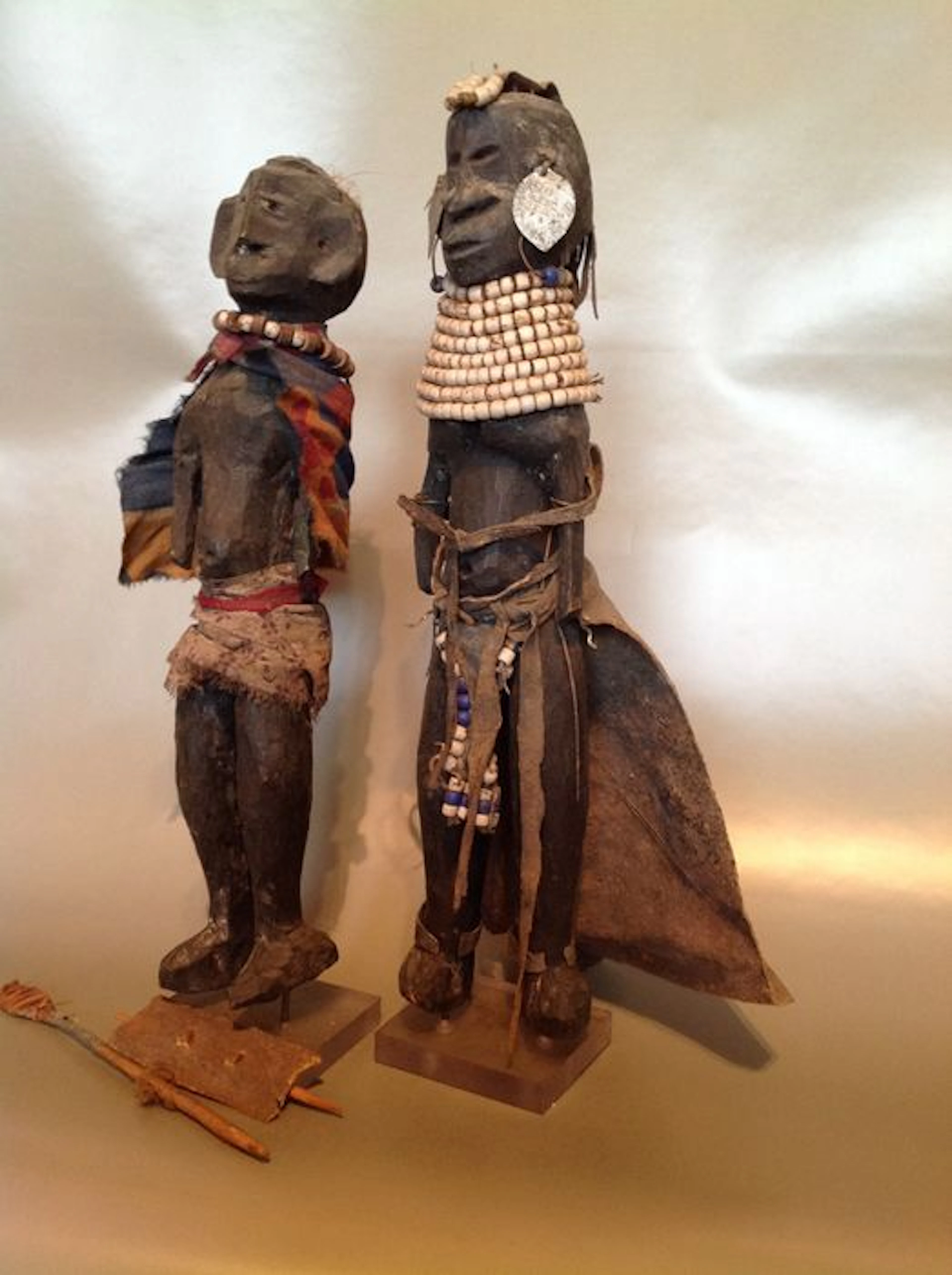 Couple of African puppets – TURKANA – Tanzania