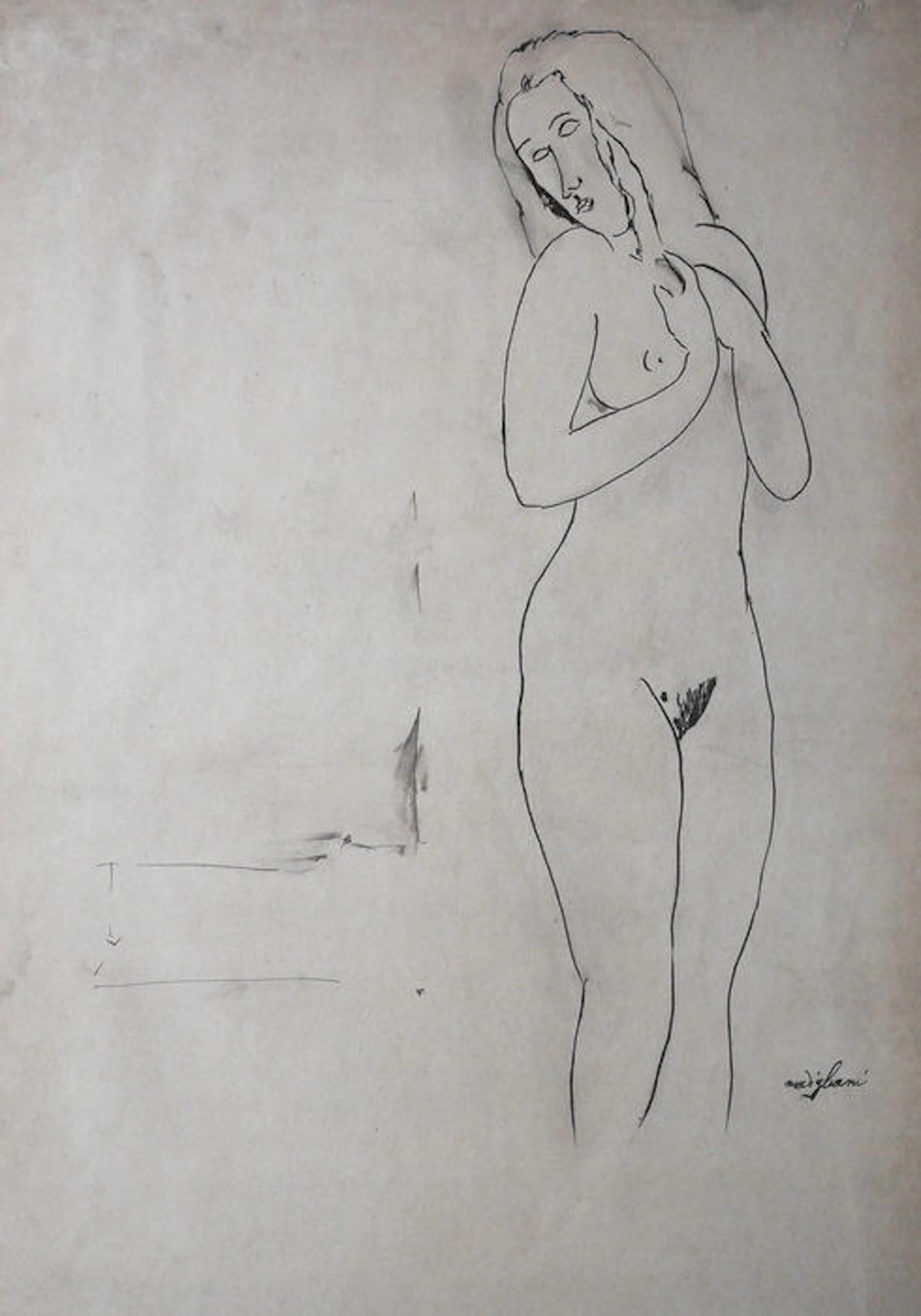 Amedeo Modigliani (After) - Nudo di Jeanne Hébuterne / Jeanne Hébuterne's nude