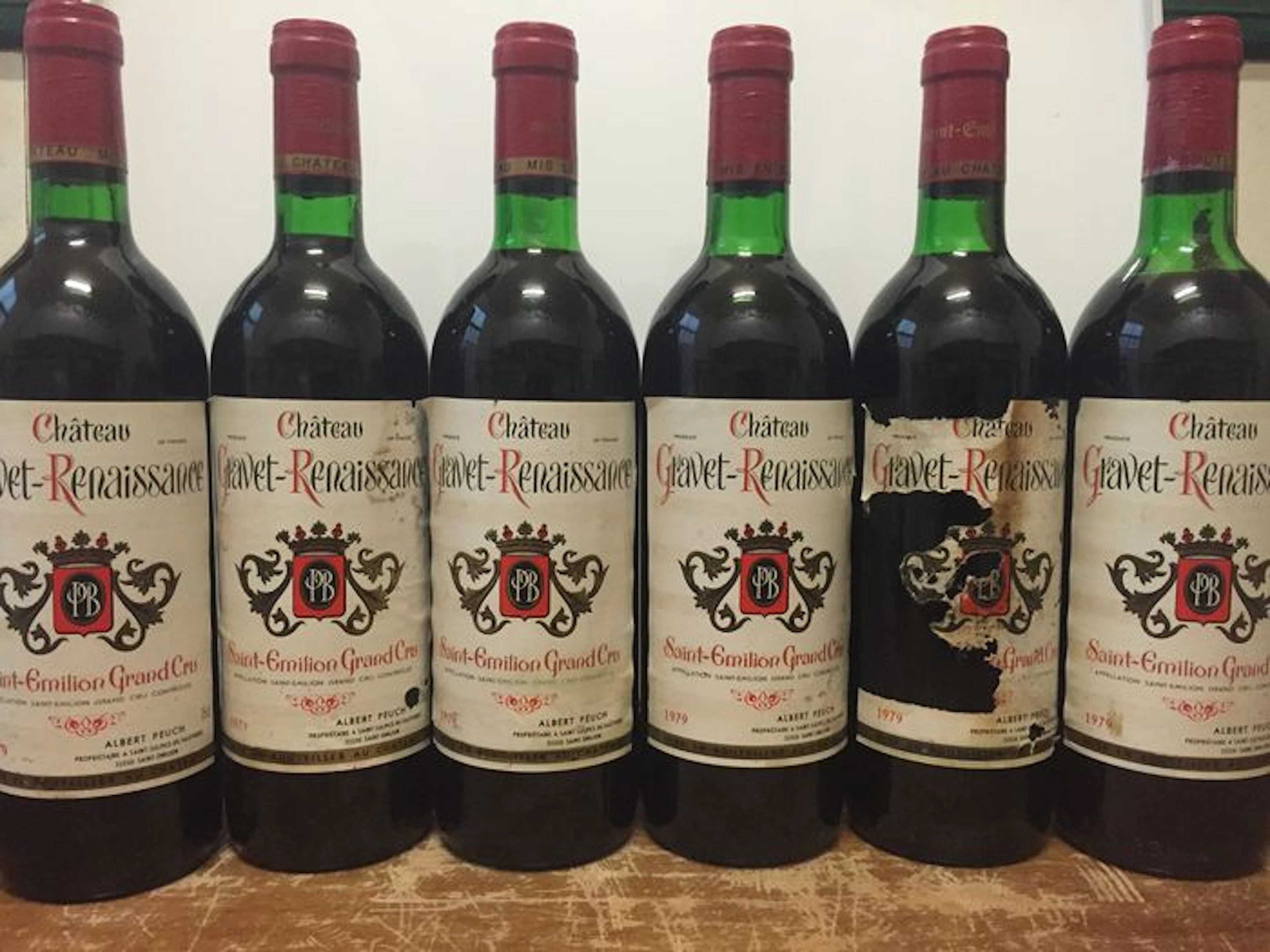 1979 Château Gravet-Renaissance Saint-Émilion Grand Cru – 6 bottles in total