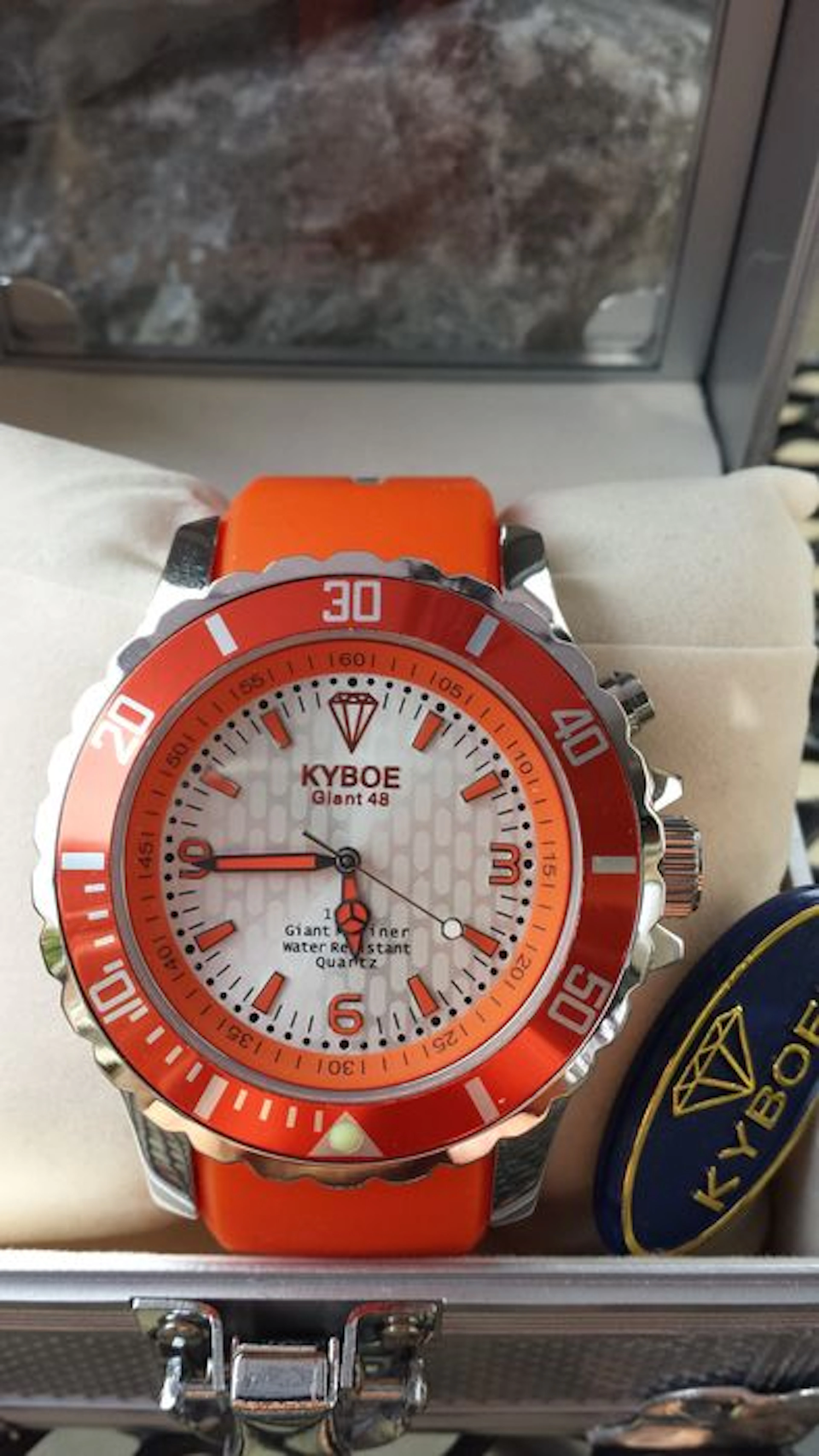 KYBOE Giant Mariner Orange 48 XL – Mens wristwatch – 2015, never worn.