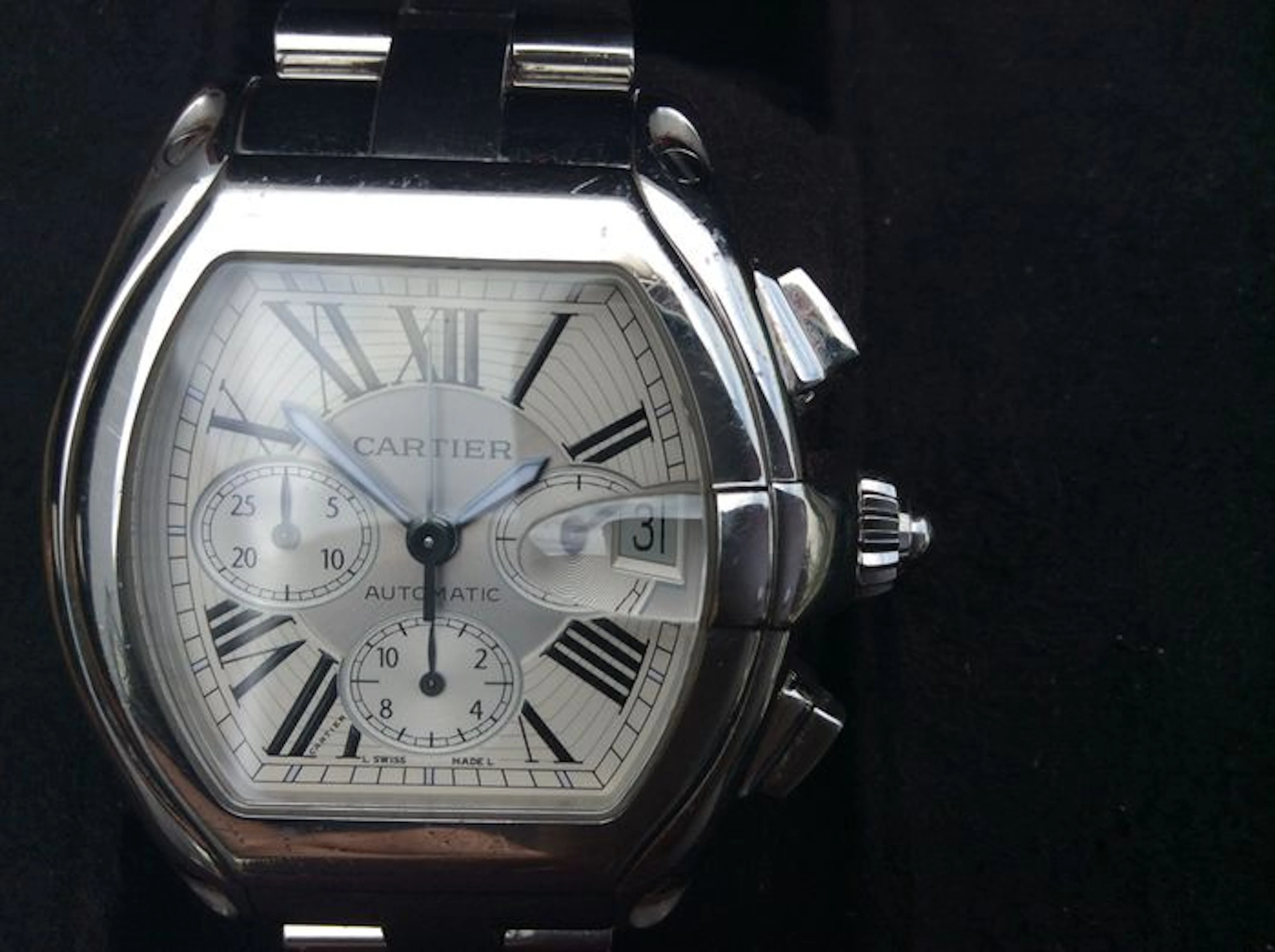 Cartier roadster men's watch chronograph