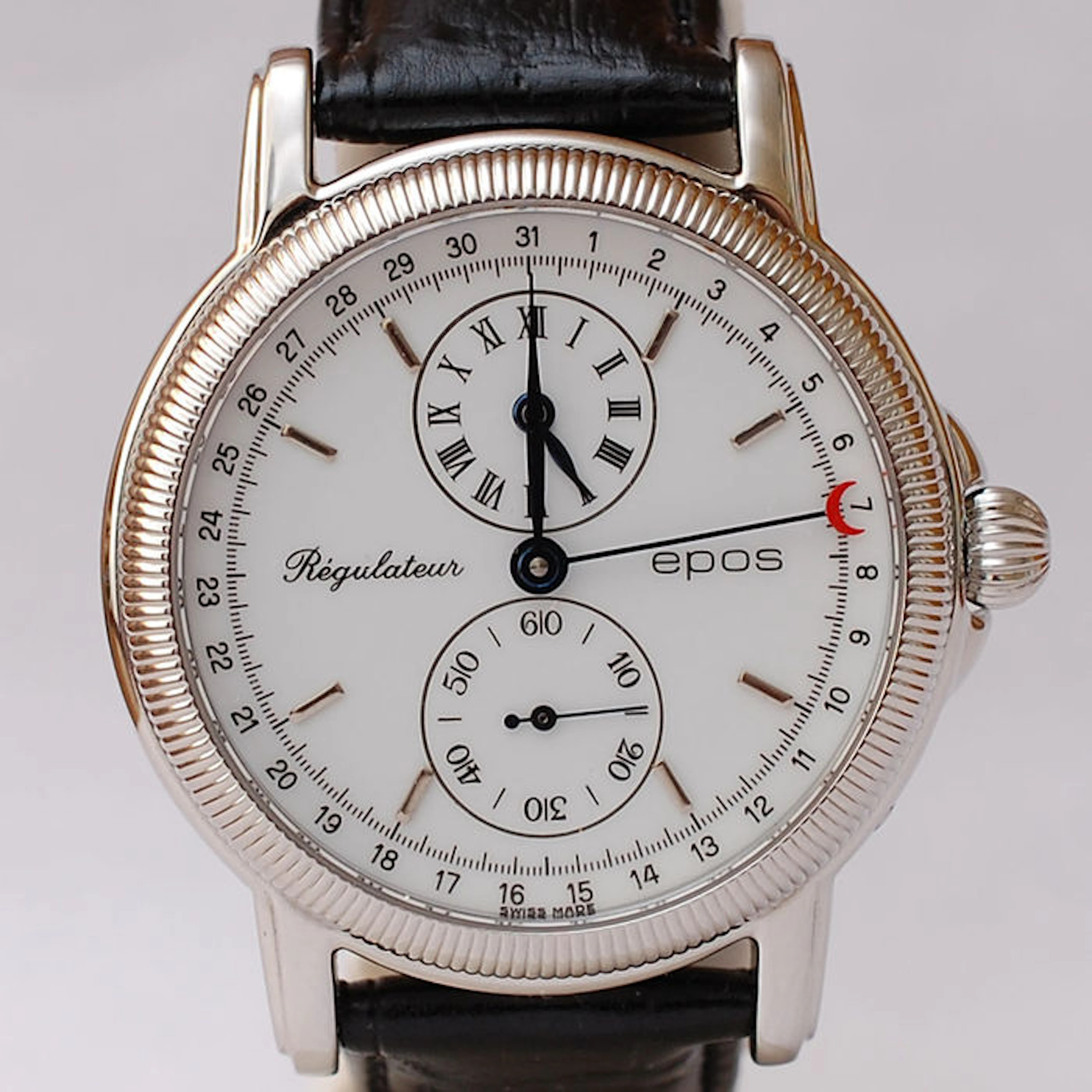 Epos Regulateur 3157A Watch With Pointer Date Hand – Gent's Watch