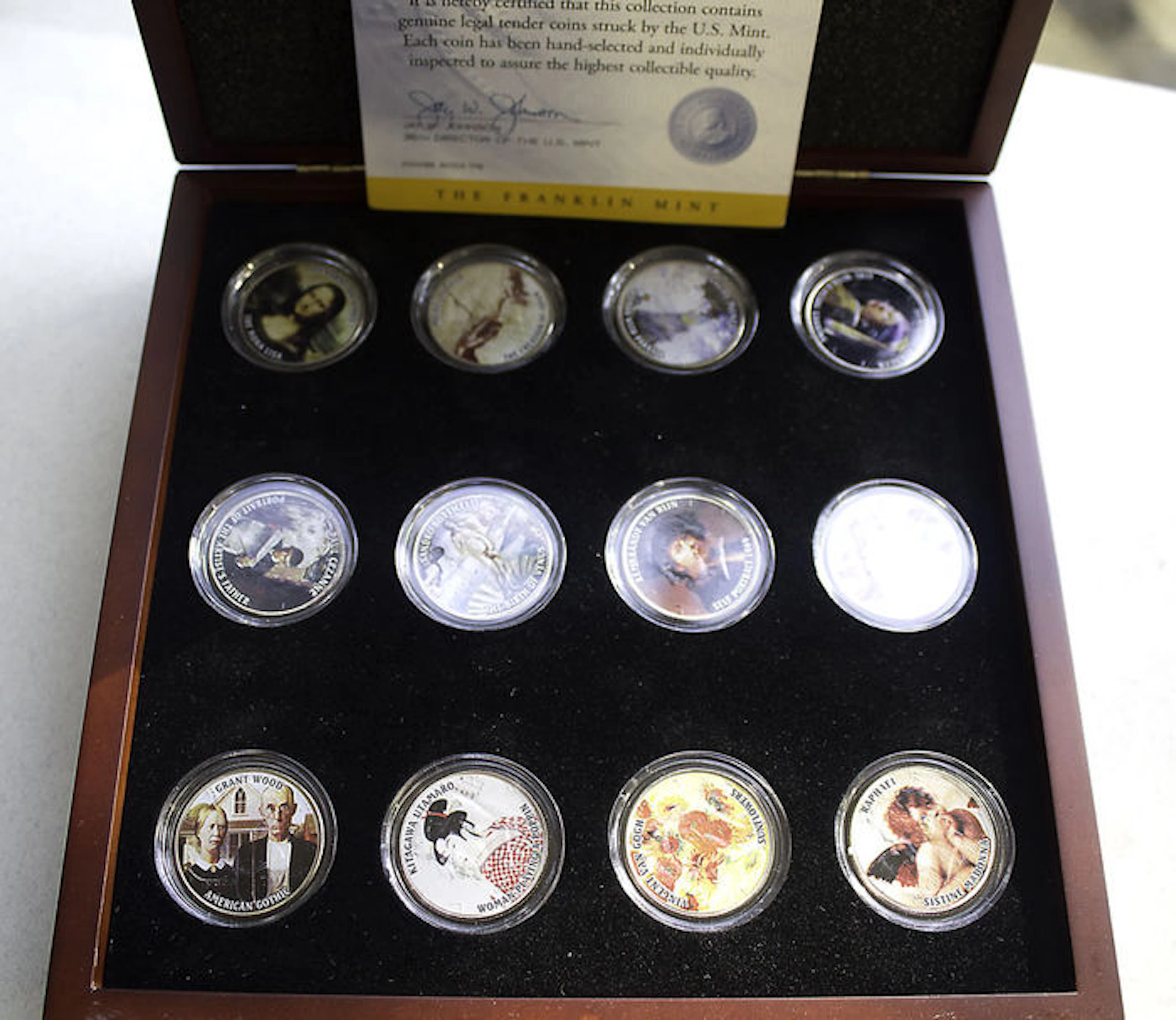 12 "Masterpieces of Art" in Original ½ Dollar Coins