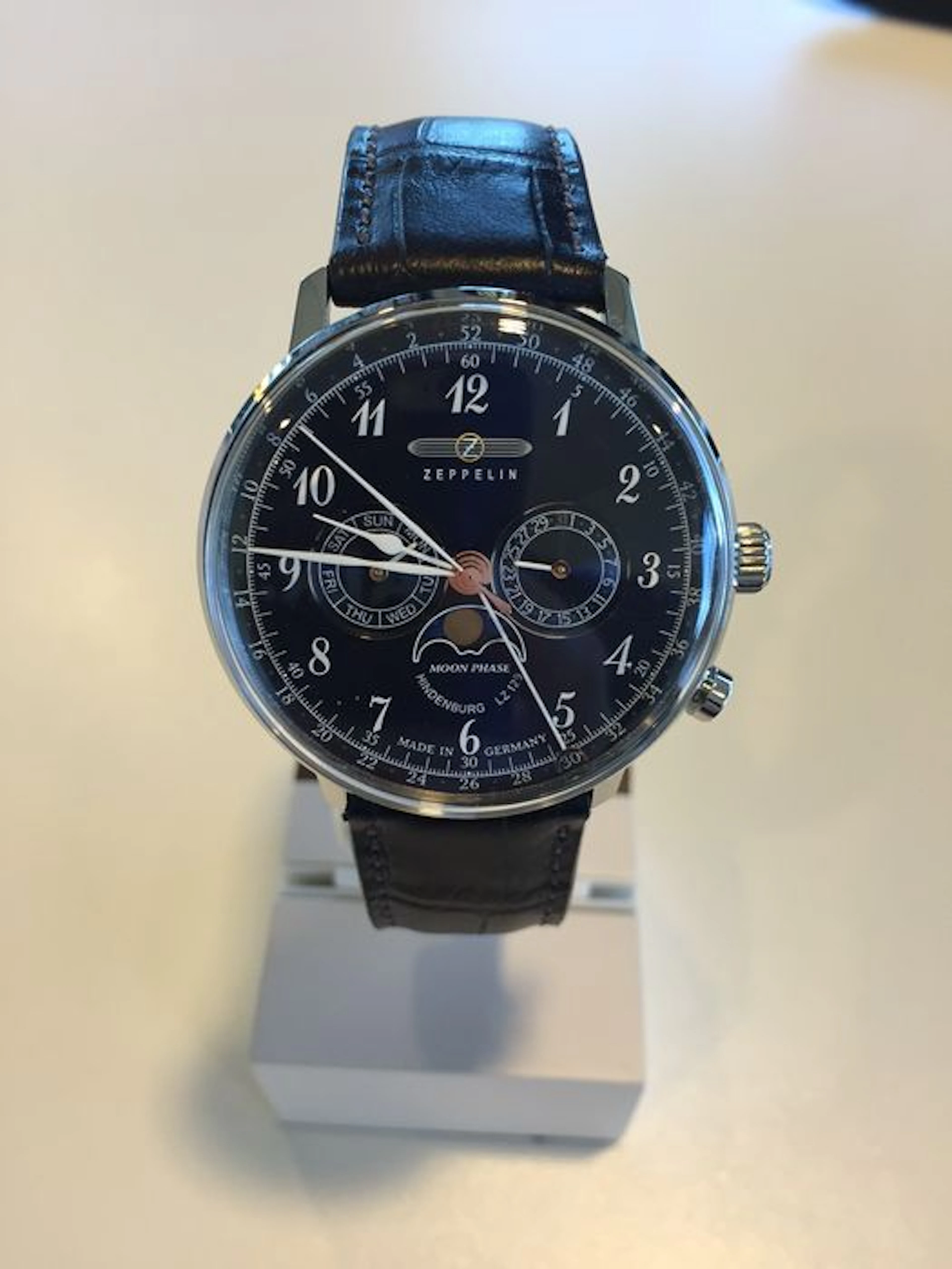 Zeppelin Hindenburg Moon Face, men's wristwatch, 2016.