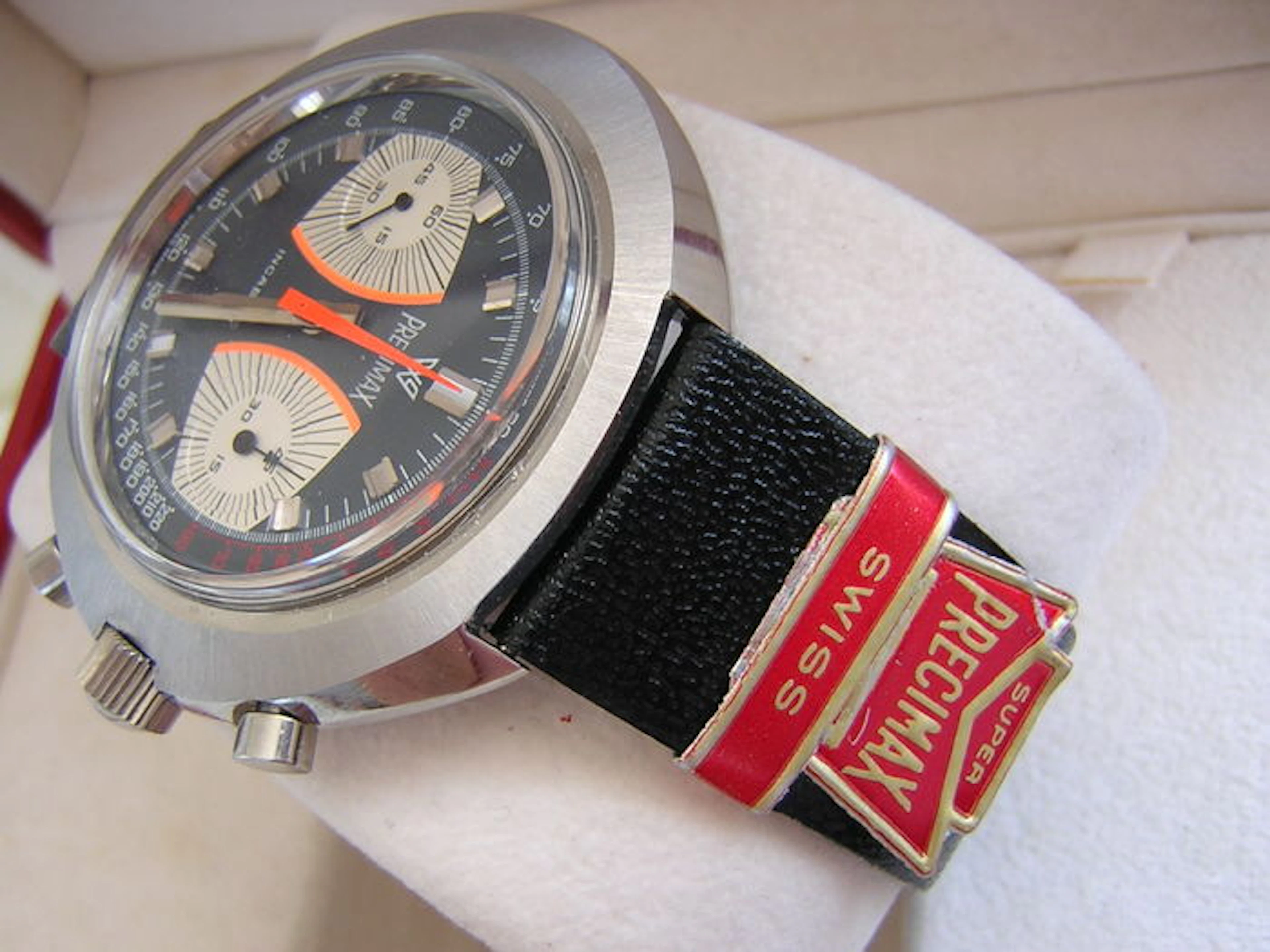 Precimax Racing chronograph Man watch circa 1975