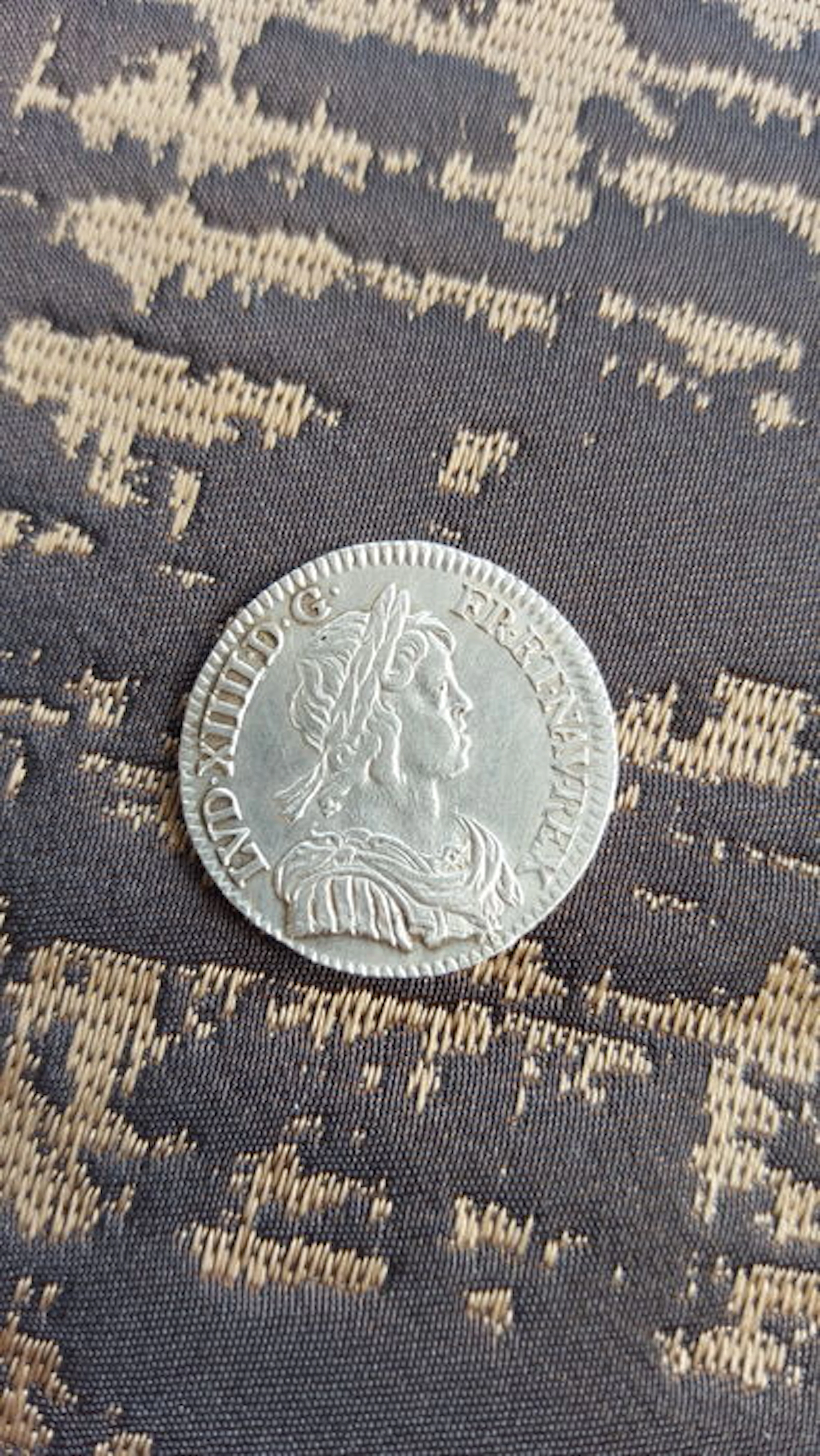 France - ¼ ecu 1643 A - Louis XIIII