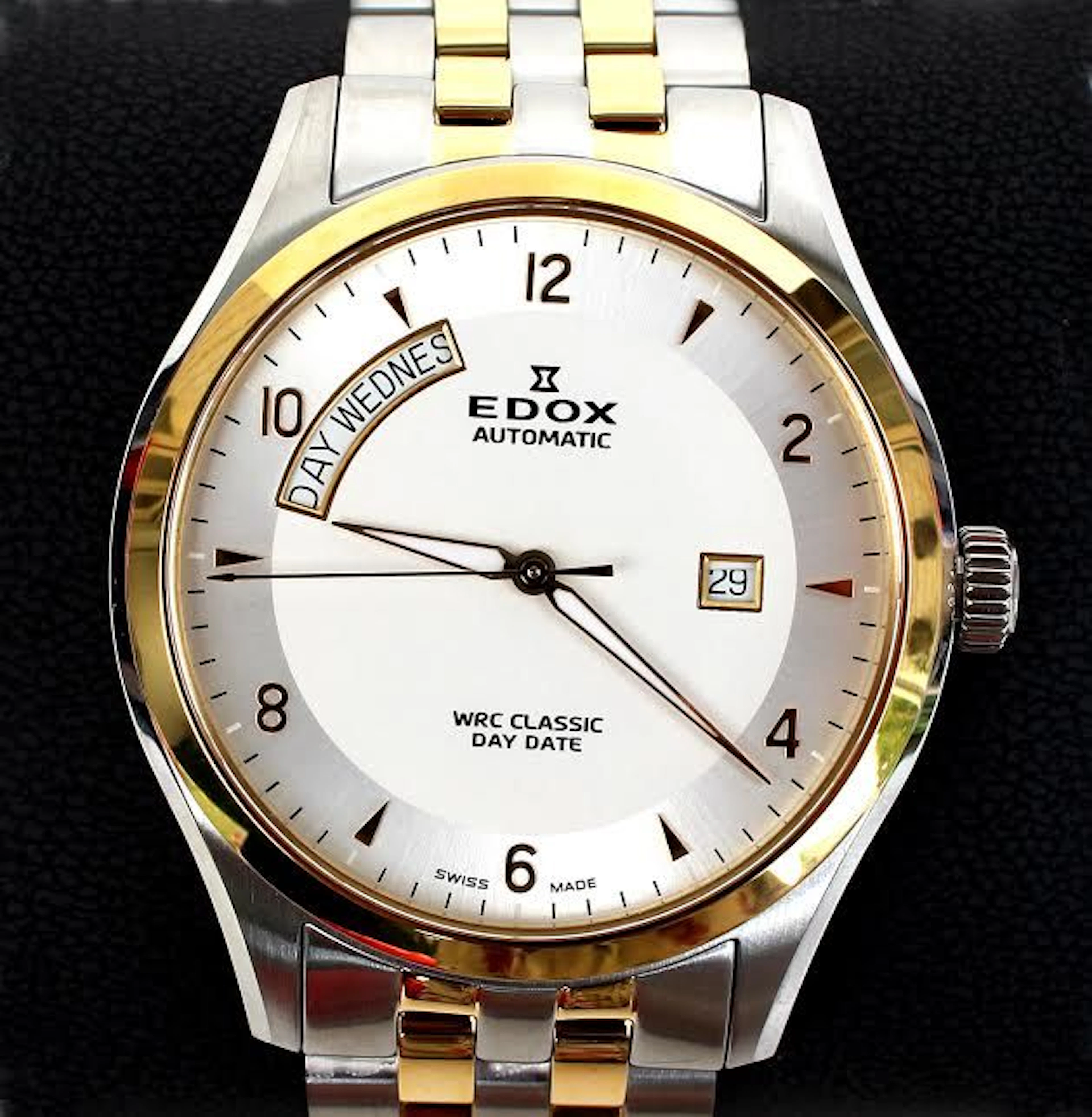 Edox WRC Classic Day date Bicolour - men’s wristwatch - 2016