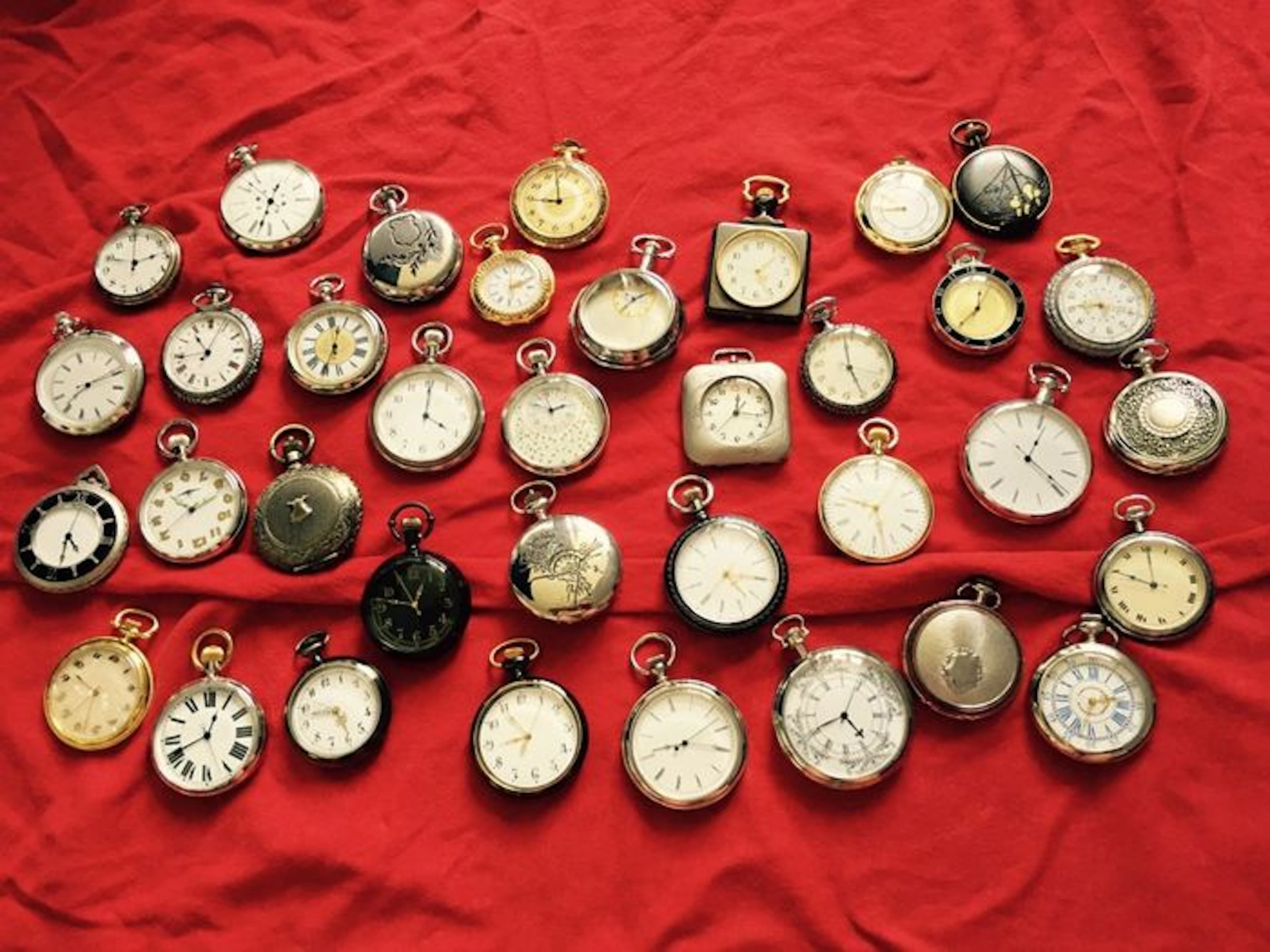 Timepieces - Collection of 36 different pocket watches