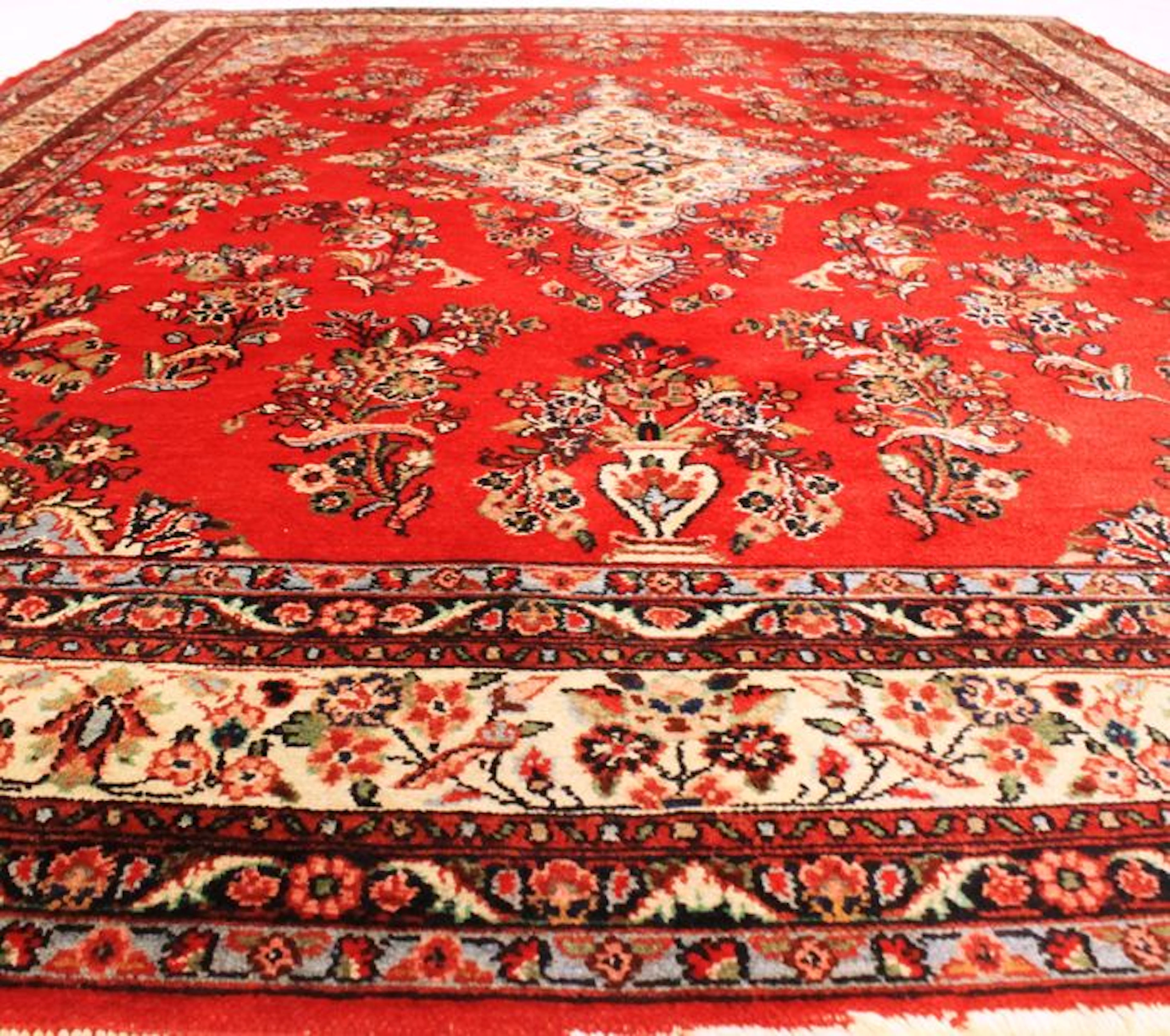 Beautiful old Persian carpet Sarough Hamadan 265 x 360 cm - Iran - approx. 1970