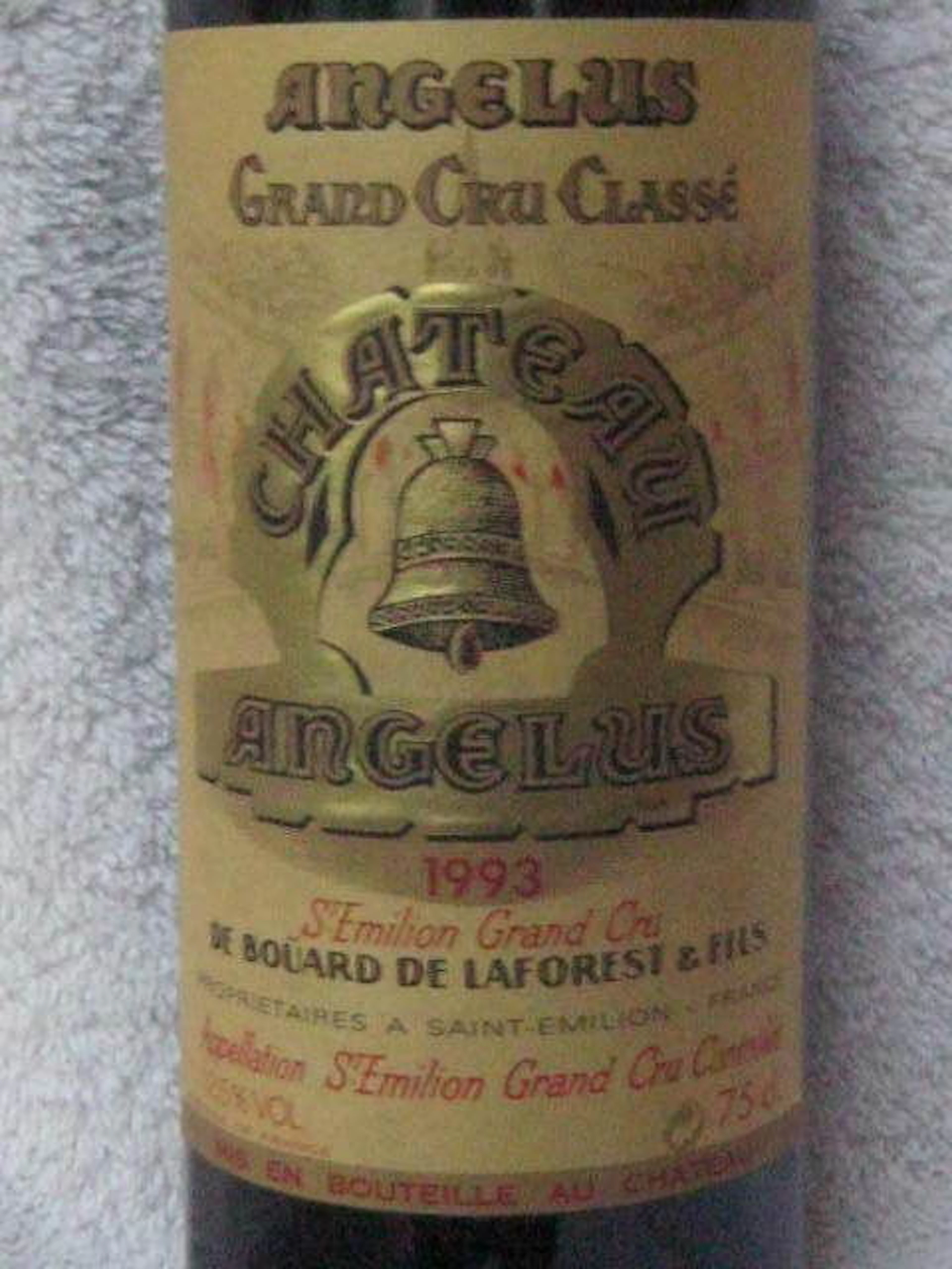 1993 Château l'Angélus Saint-Émilion Grand Cru Classé – 1 bottle