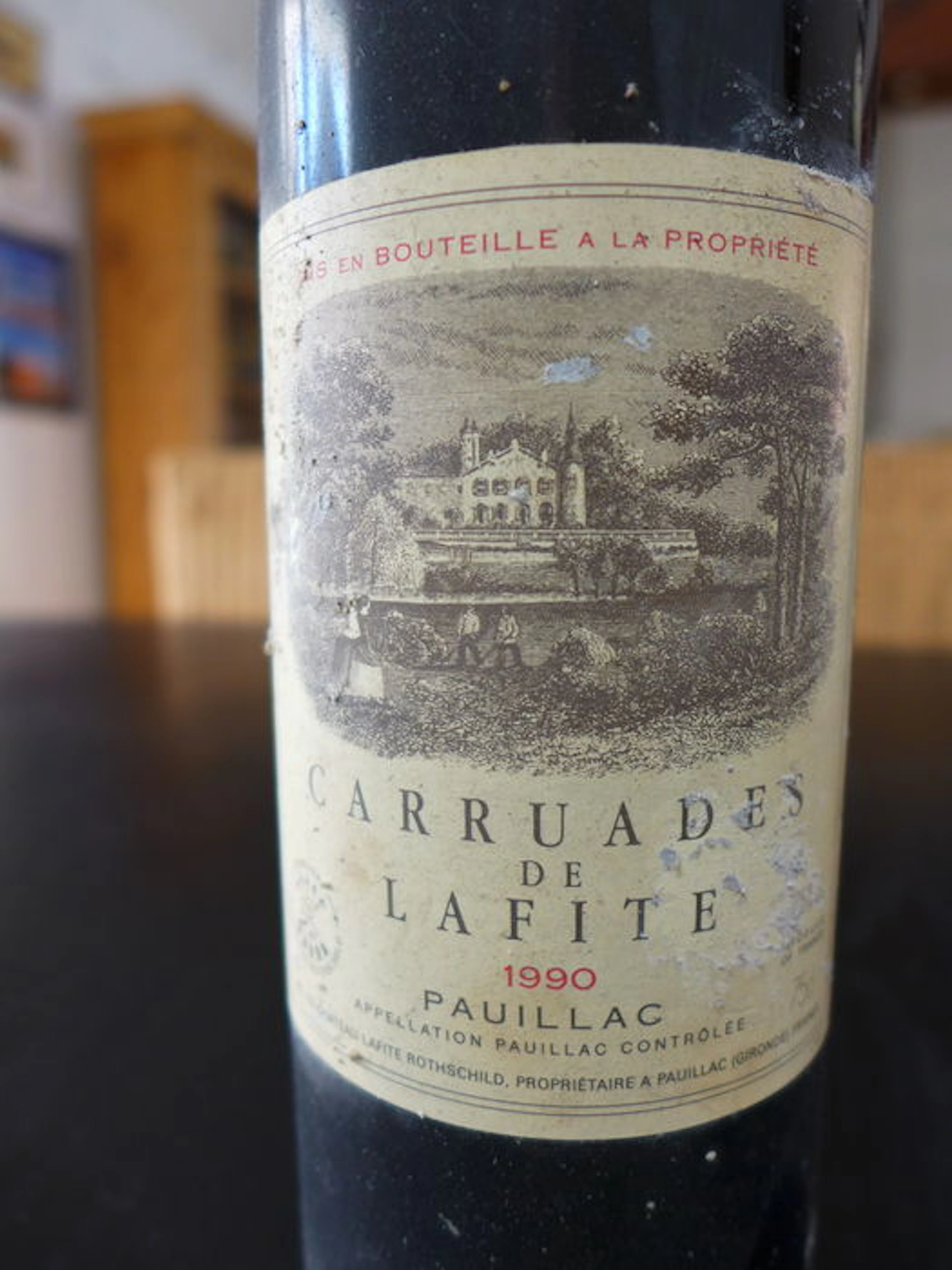 1990 - Carruades de Lafite - Second Lafite-Rothschild wine - 1 bottle