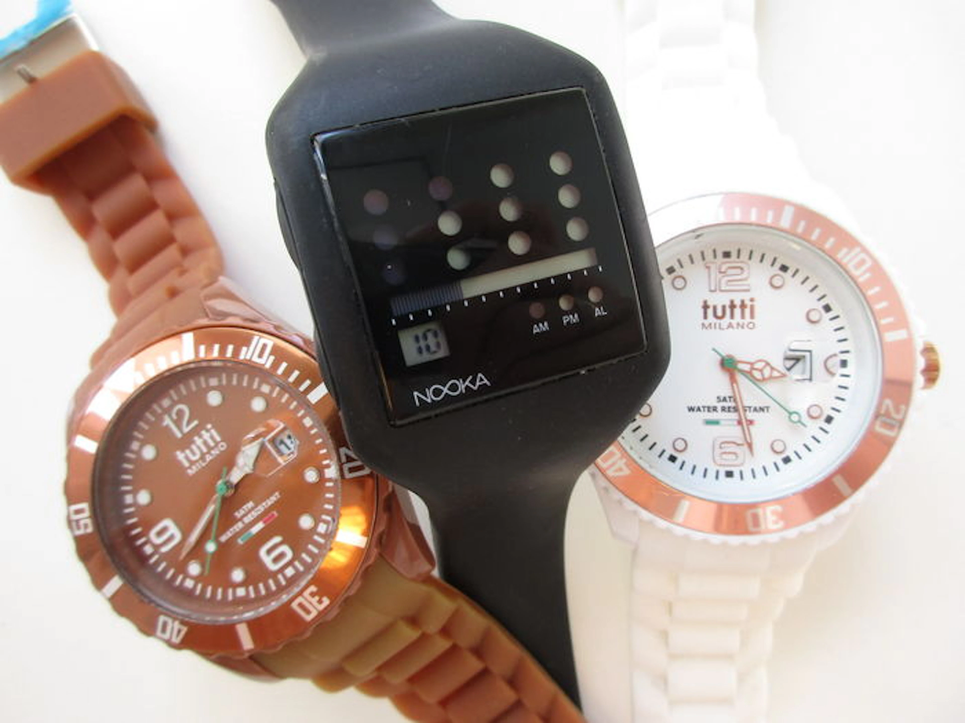 Set of 3 Tutti Milano and Nooka - men's watches - +/- 2010
