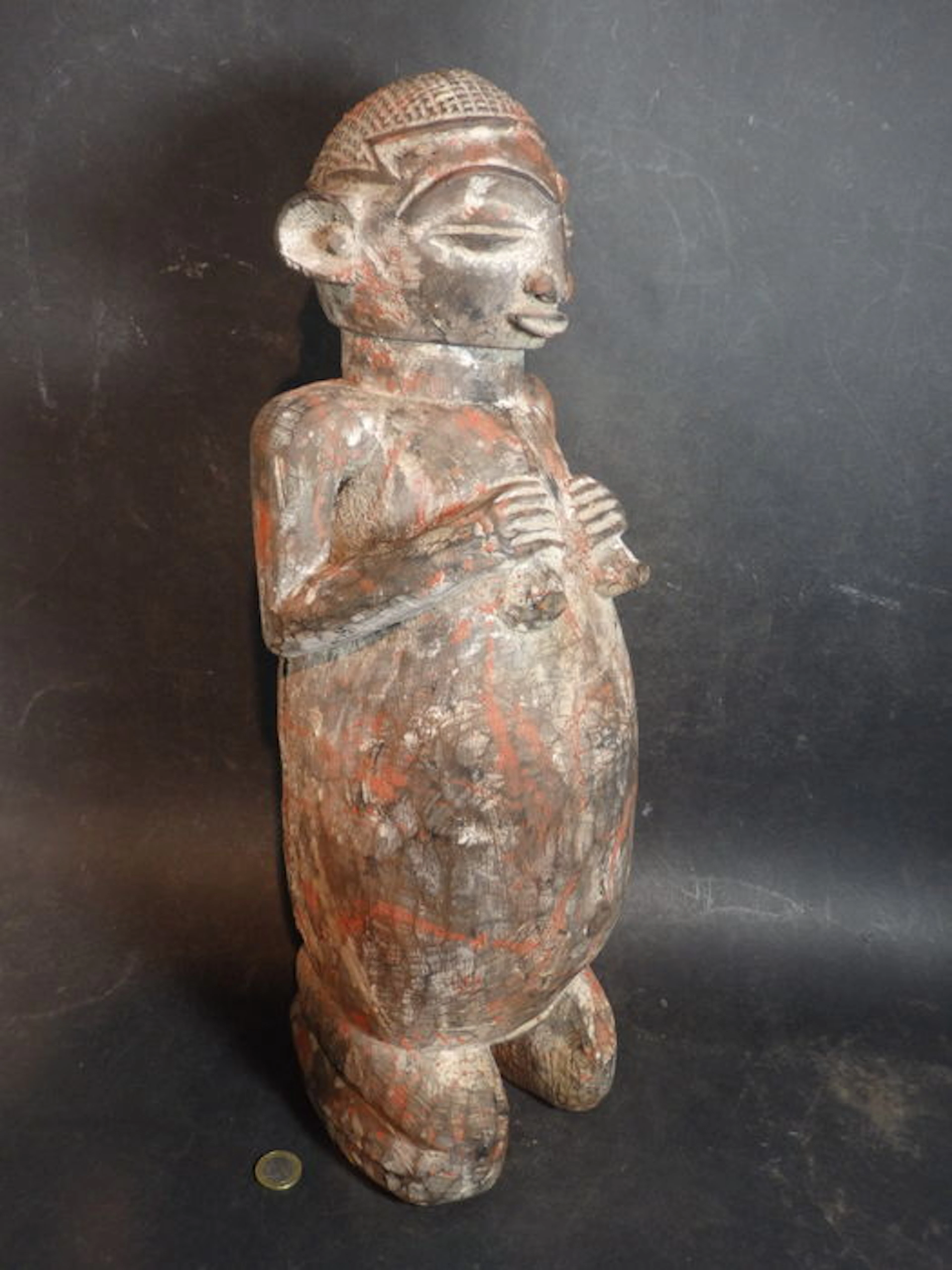 Large African ancestor statue - PENDE - D.R. Congo