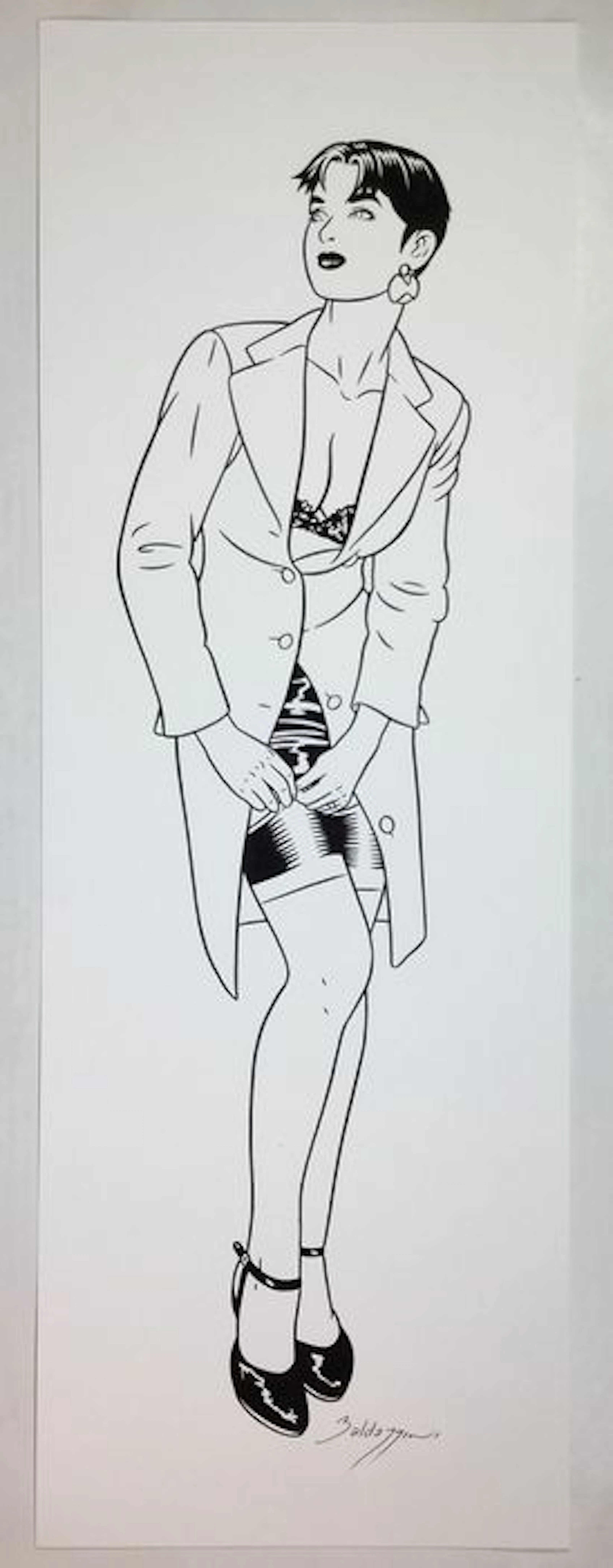Baldazzini, Roberto - Serigrafia - Occhio alla Calza - Chiara Rosenberg - (2015)